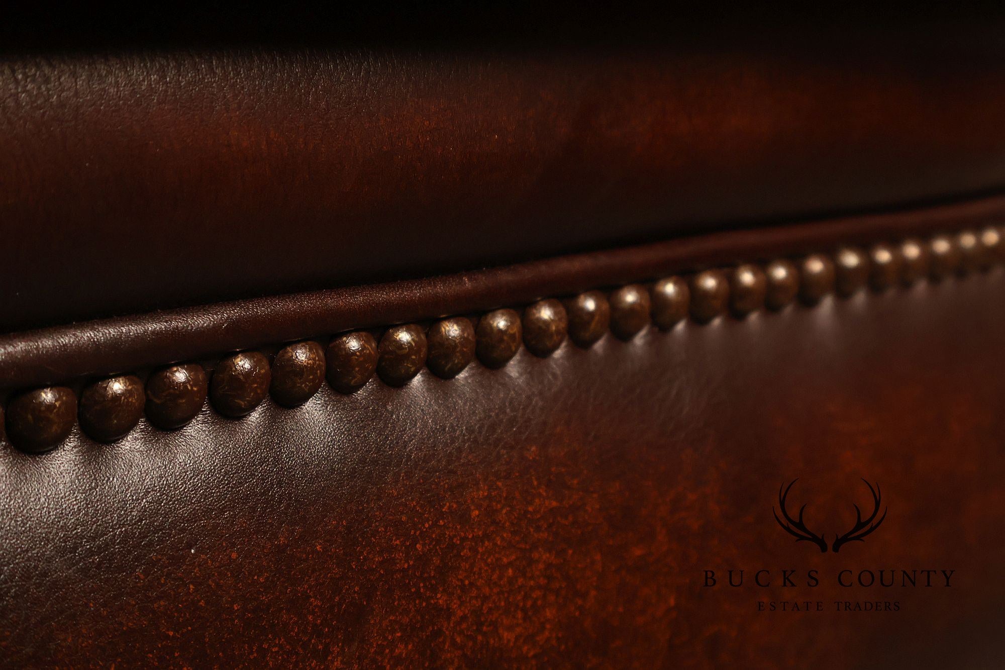 Randall Allen Tufted Leather Chesterfield Sofa