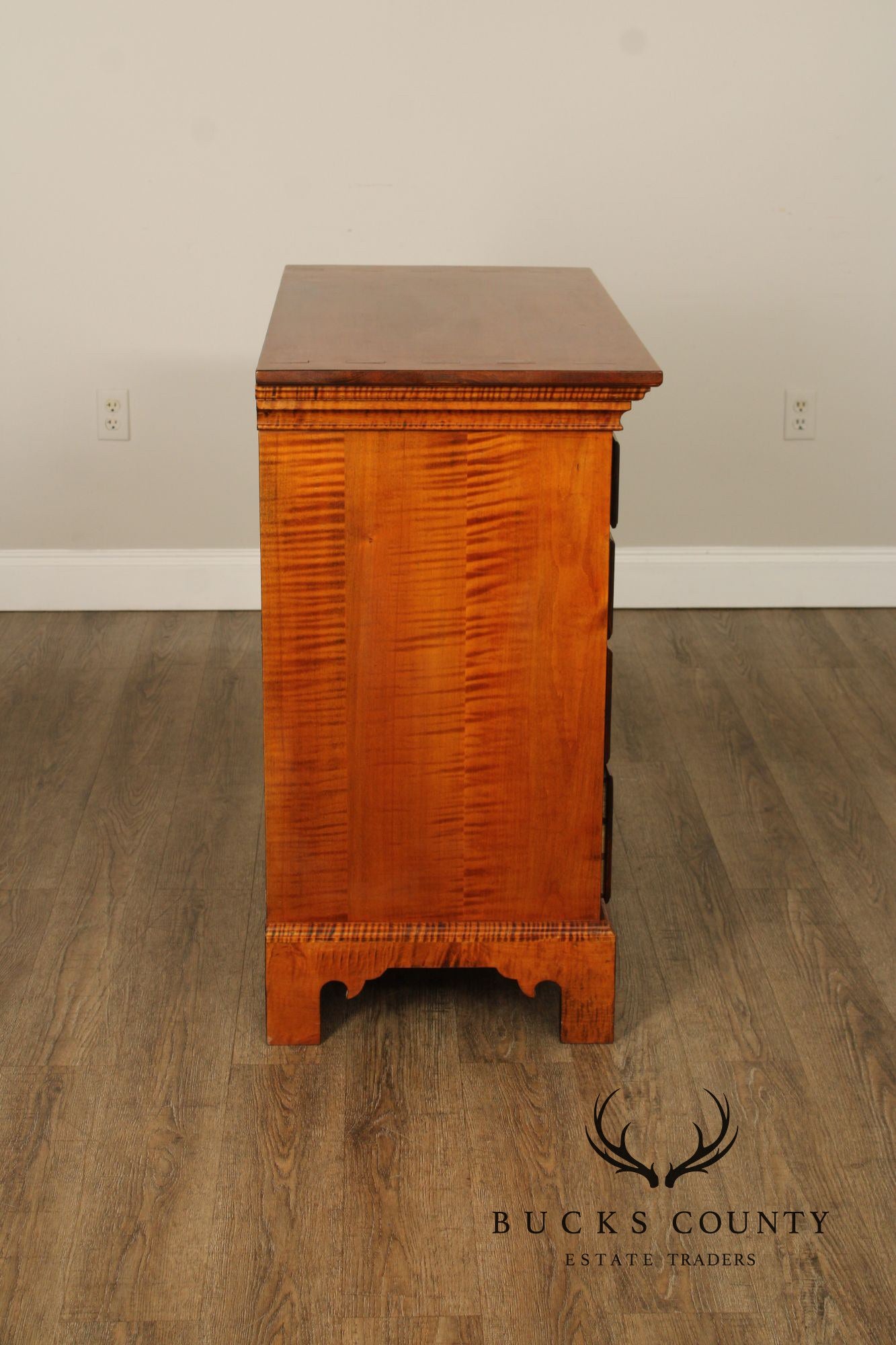 Oley Valley Reproductions Tiger Maple Chest Of Drawers