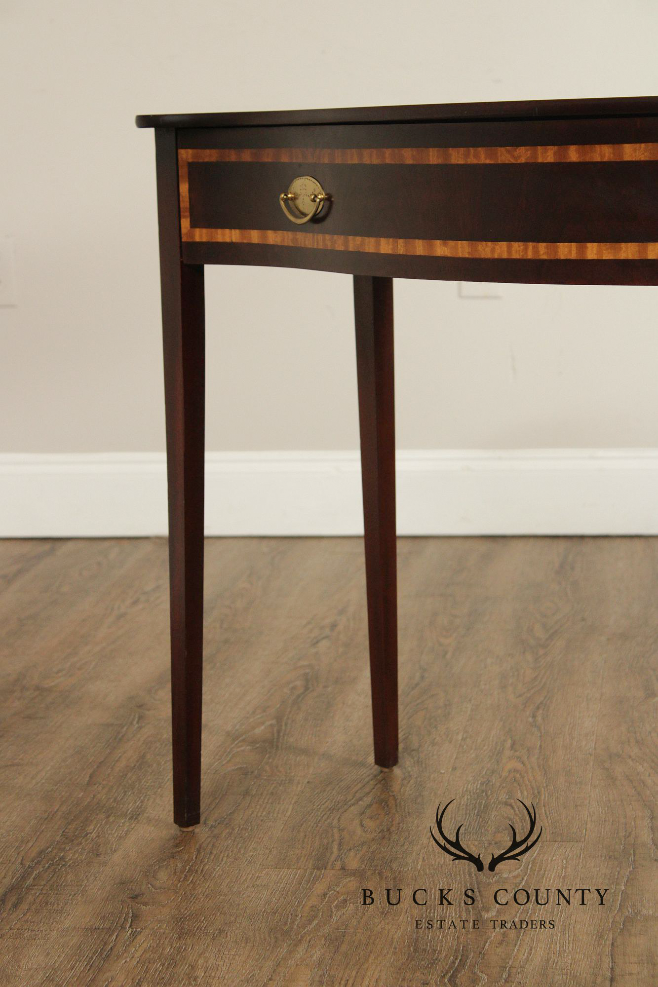 Federal Style Inlaid Mahogany Narrow Console Table