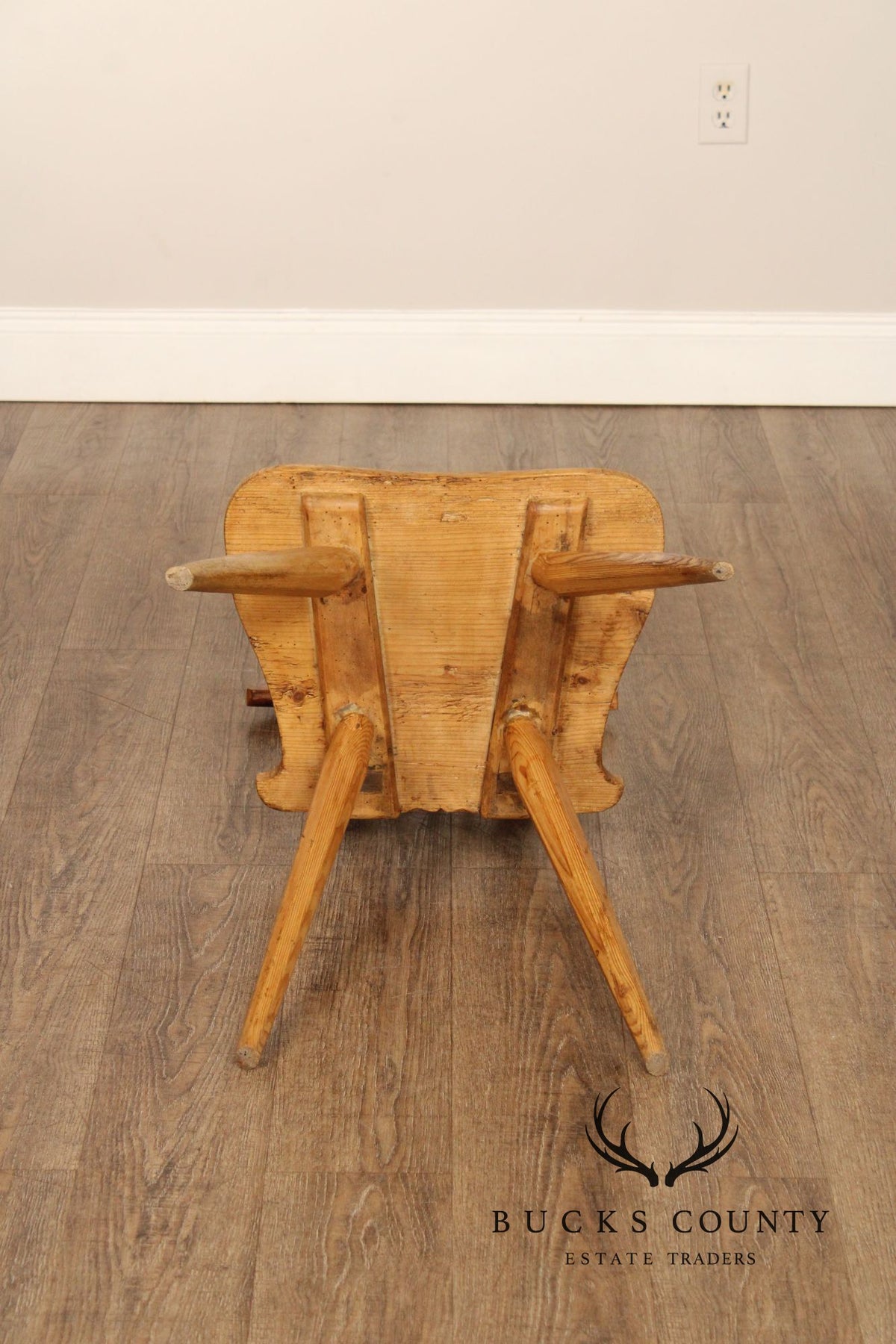 Antique Rustic European Windsor Chair