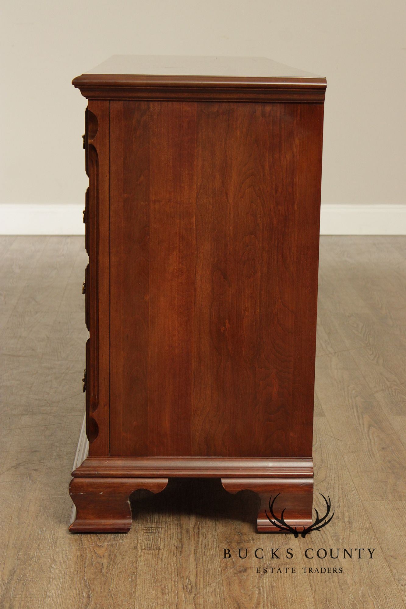 Pennsylvania House Chippendale Style Cherry Triple Dresser