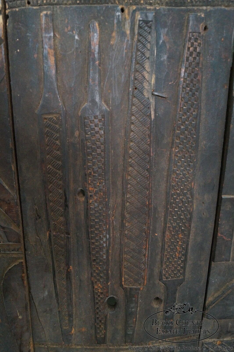Large Hand Carved Mali Tribal African Dogan Door (C)