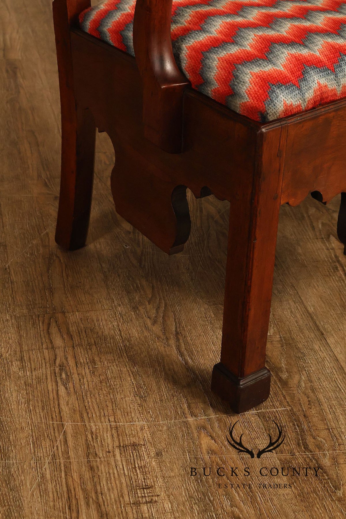 18th Century Pennsylvania Chippendale Walnut Necessary Chair
