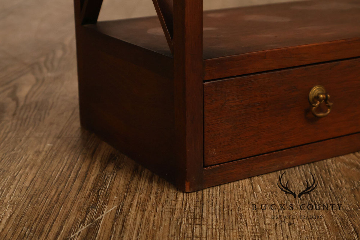 Kittinger Williamsburg Adaptation Mahogany Hanging Wall Shelf