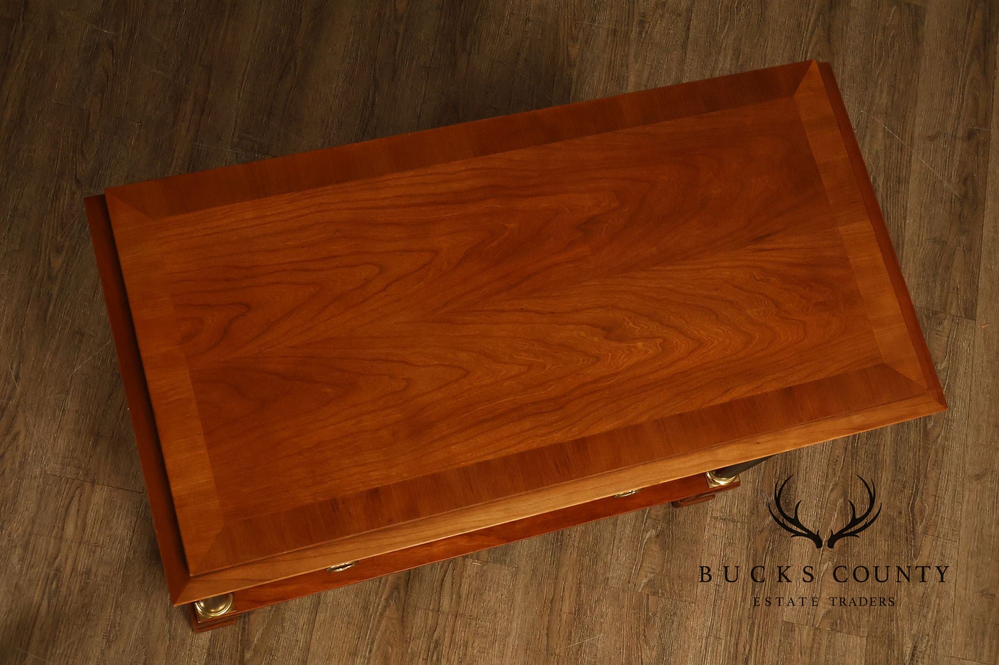 Baker Biedermeier Style Chest of Drawers with Ebonized Columns