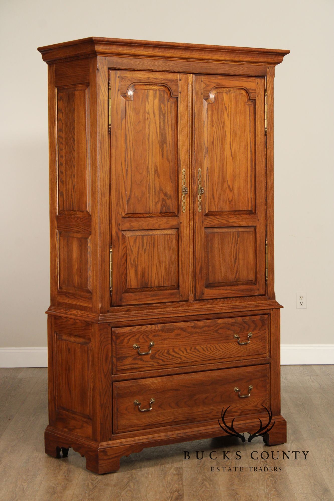 Ethan Allen Vintage Solid Oak Armoire