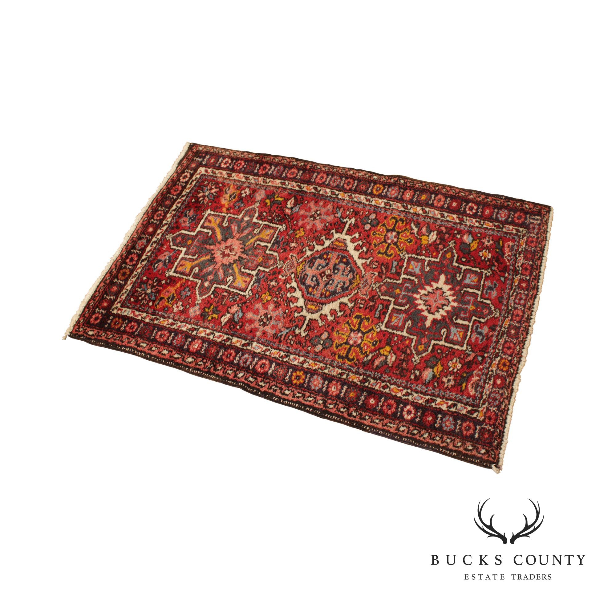 Vintage Afghan Kazak Area Rug, 4' x 2.5'