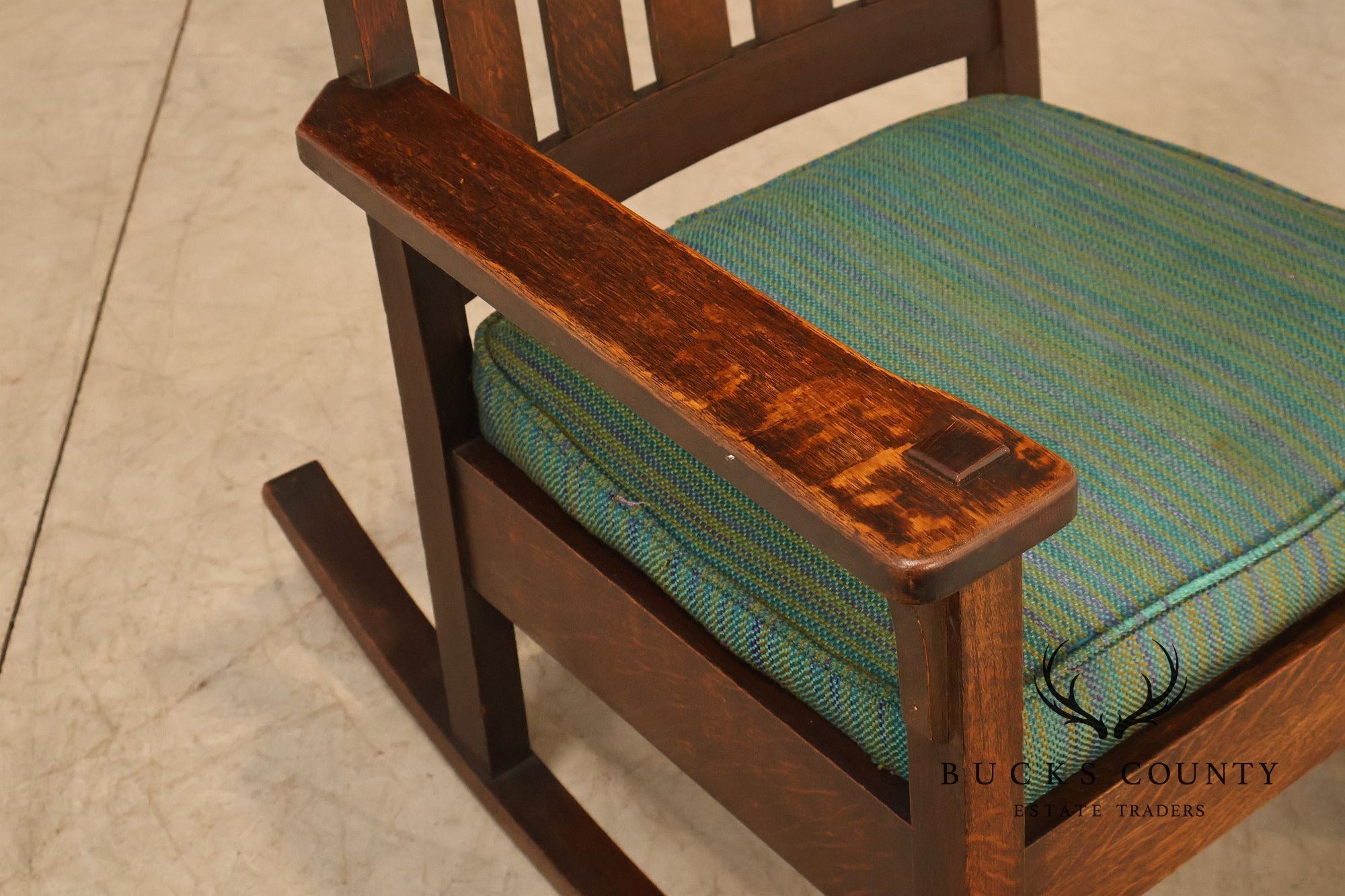 Antique Stickley Brothers Mission Oak Rocking Chair