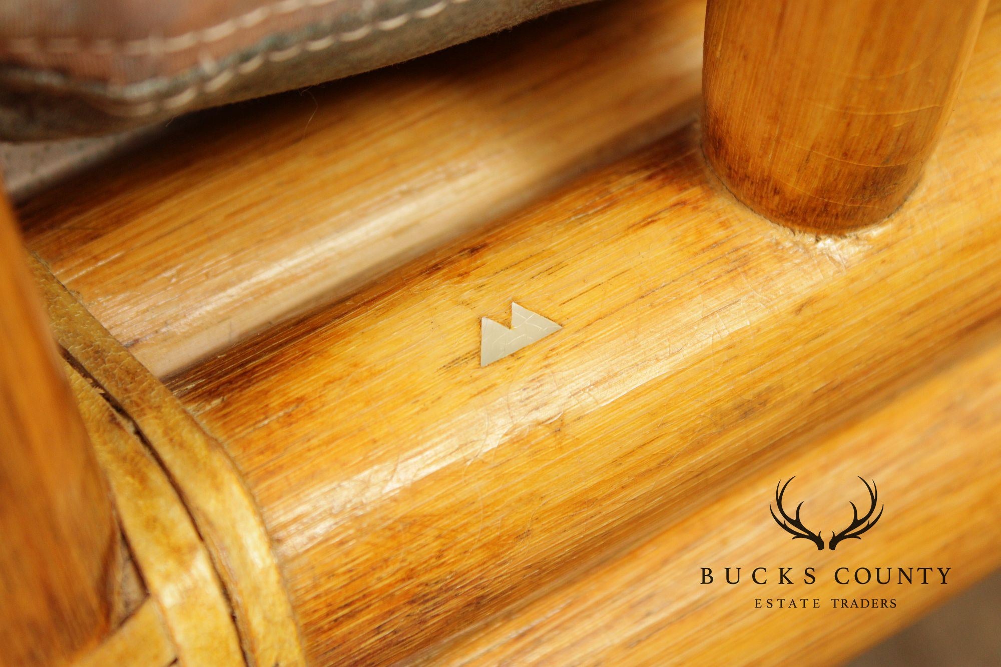 McGuire Organic Modern Rattan Three Cushion Sofa