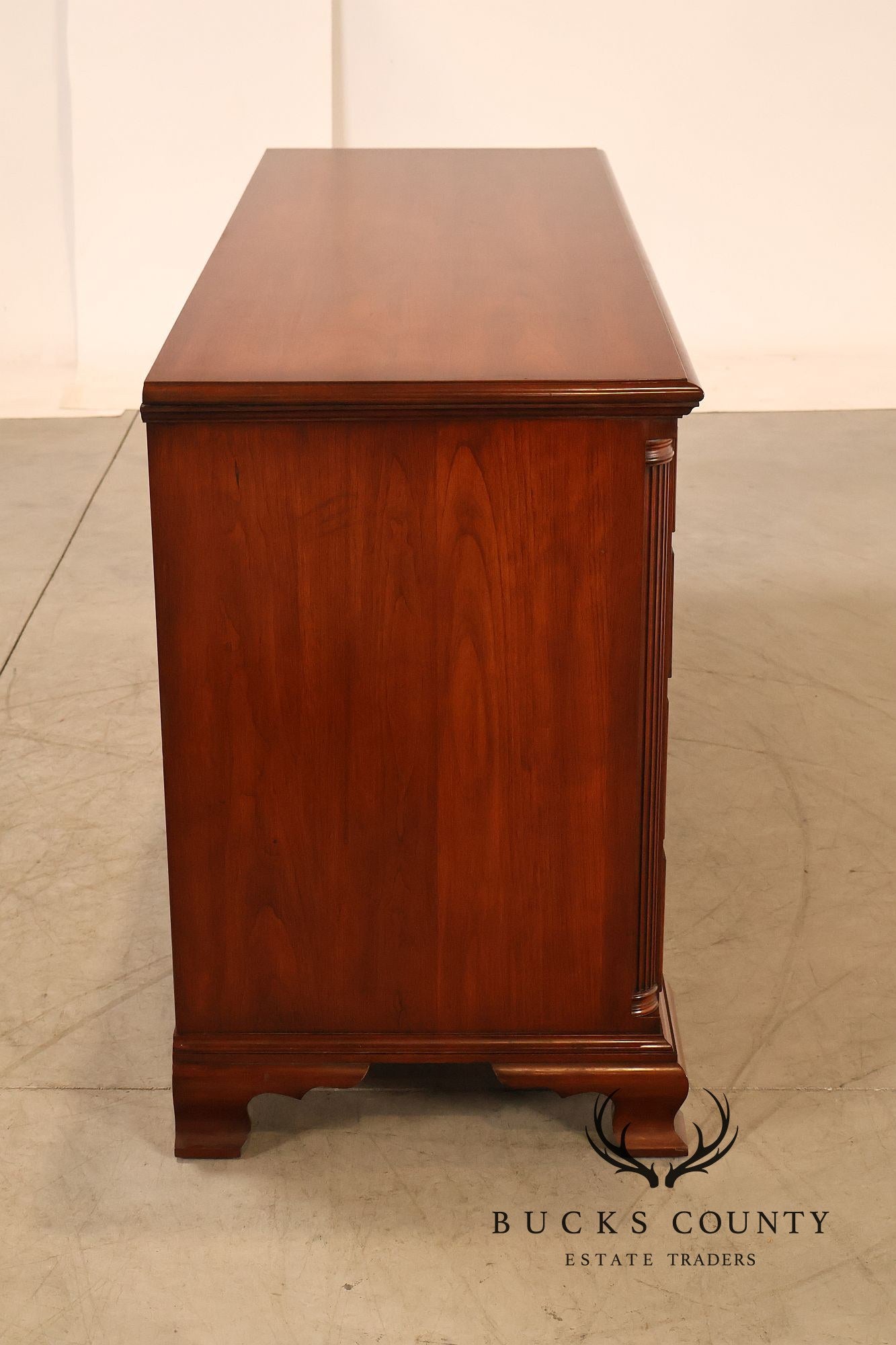 Henkel Harris Chippendale Style Cherry Double Dresser
