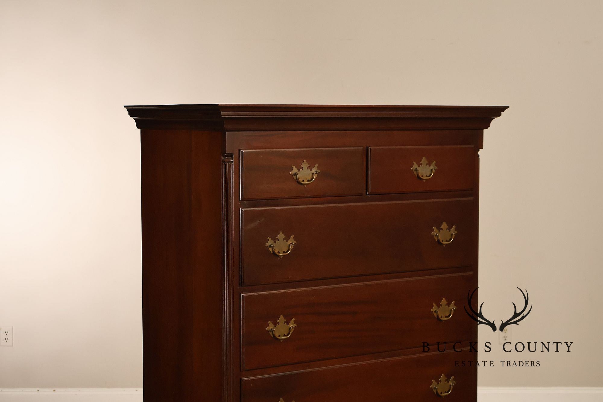 H. Feldenkreis Chippendale Style Mahogany Highboy