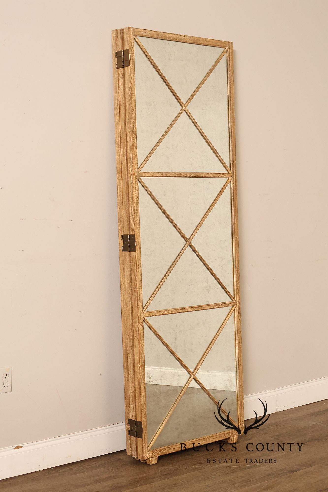 Restoration Hardware Three-Panel Mirrored Room Divider