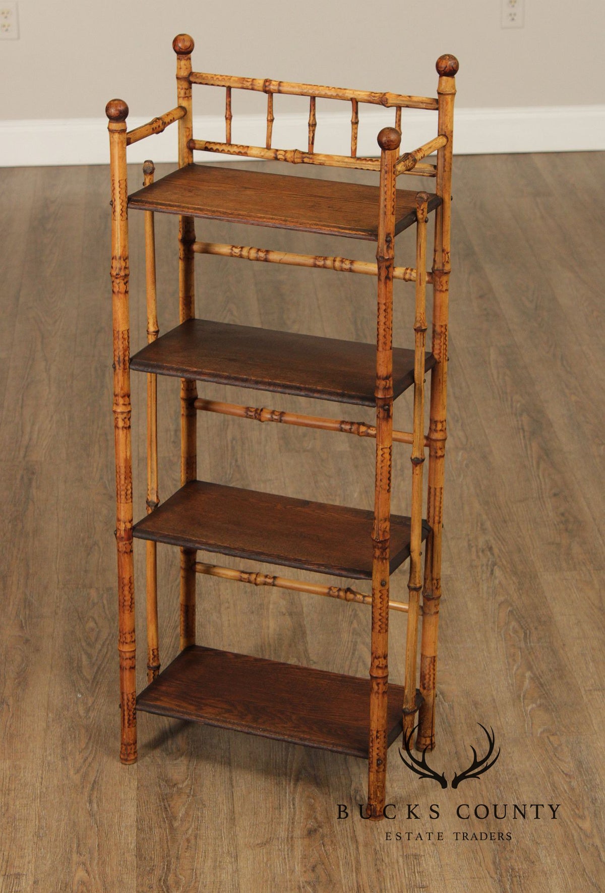 Antique Aesthetic Movement Bamboo Etagere