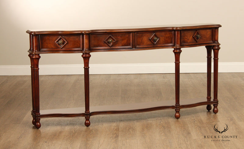 Hooker Furniture Regency Style Long Narrow Decorator Hall Console Table