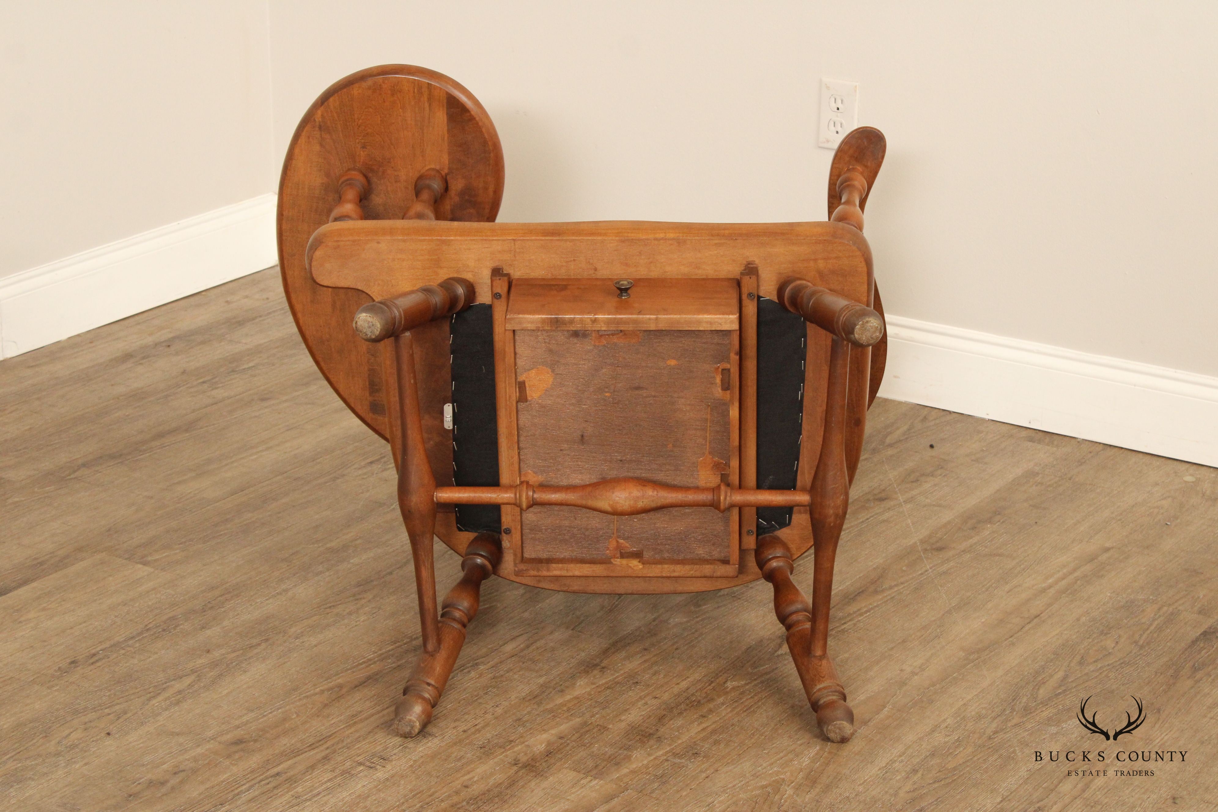 Heywood Wakefield Pair of Maple Windsor Writing Chairs