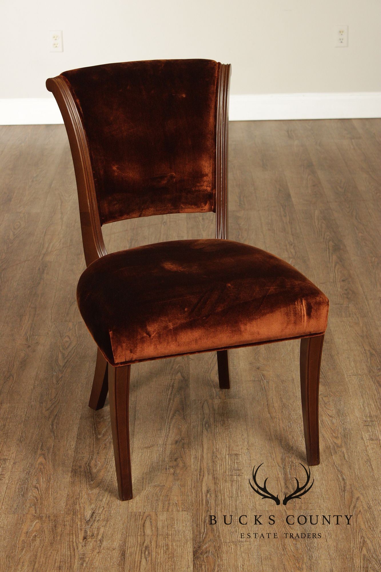 Acanto Luxury Furniture French Art Deco Style Set Of Eight Dining Chairs