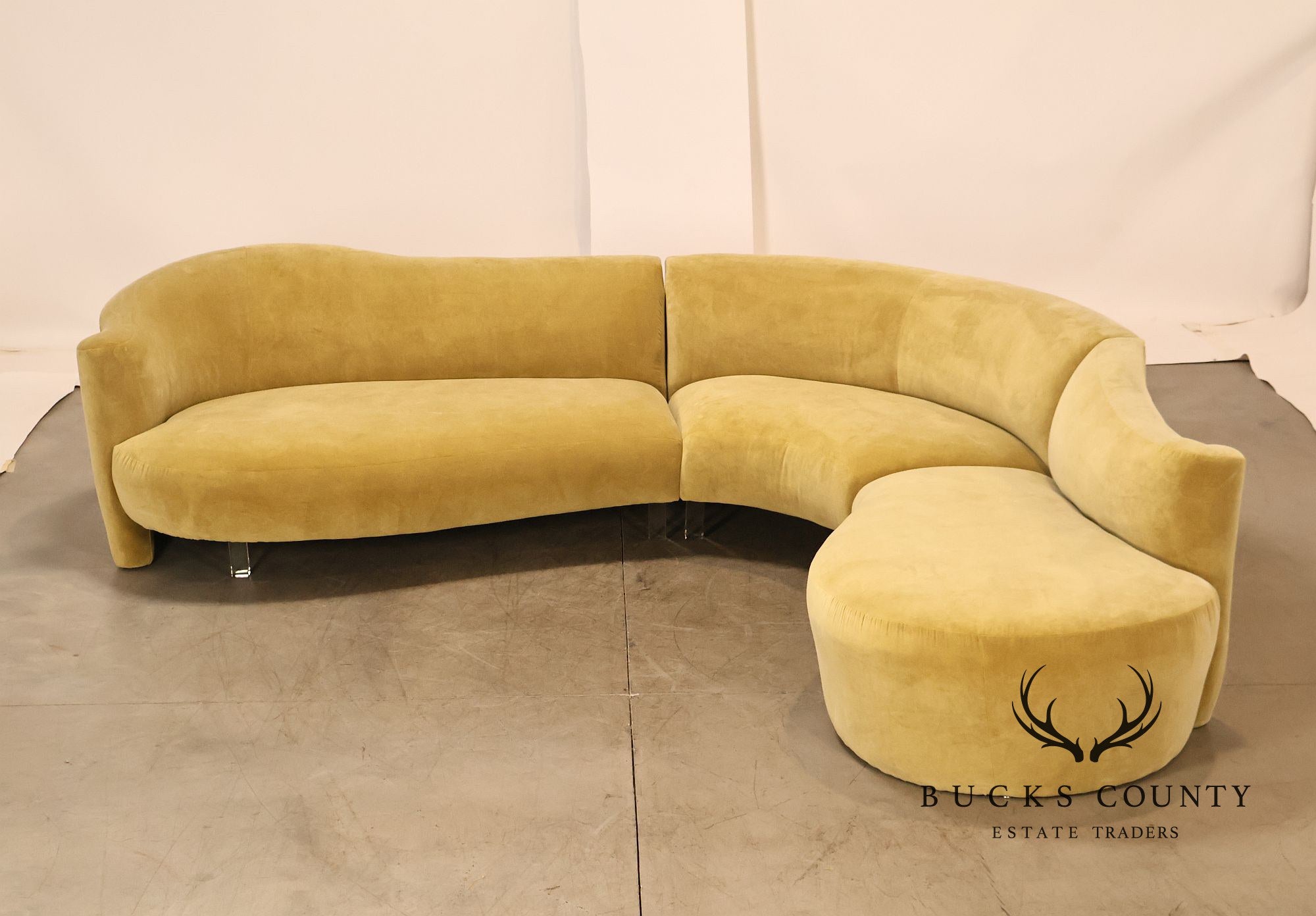 Vladimir Kagan Sculptural Curved Sectional Sofa