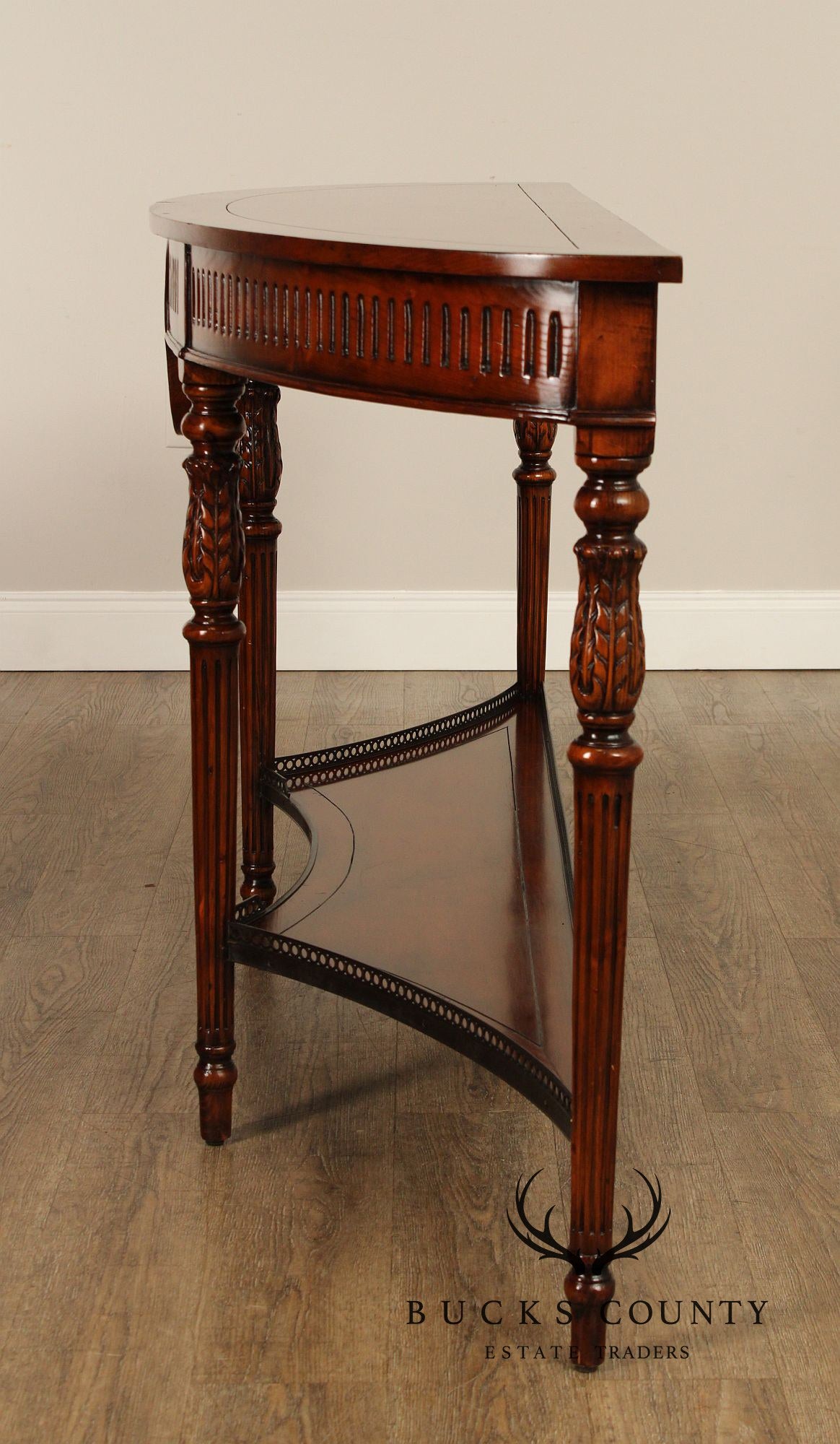 Theodore Alexander Two-Tier Demilune Console