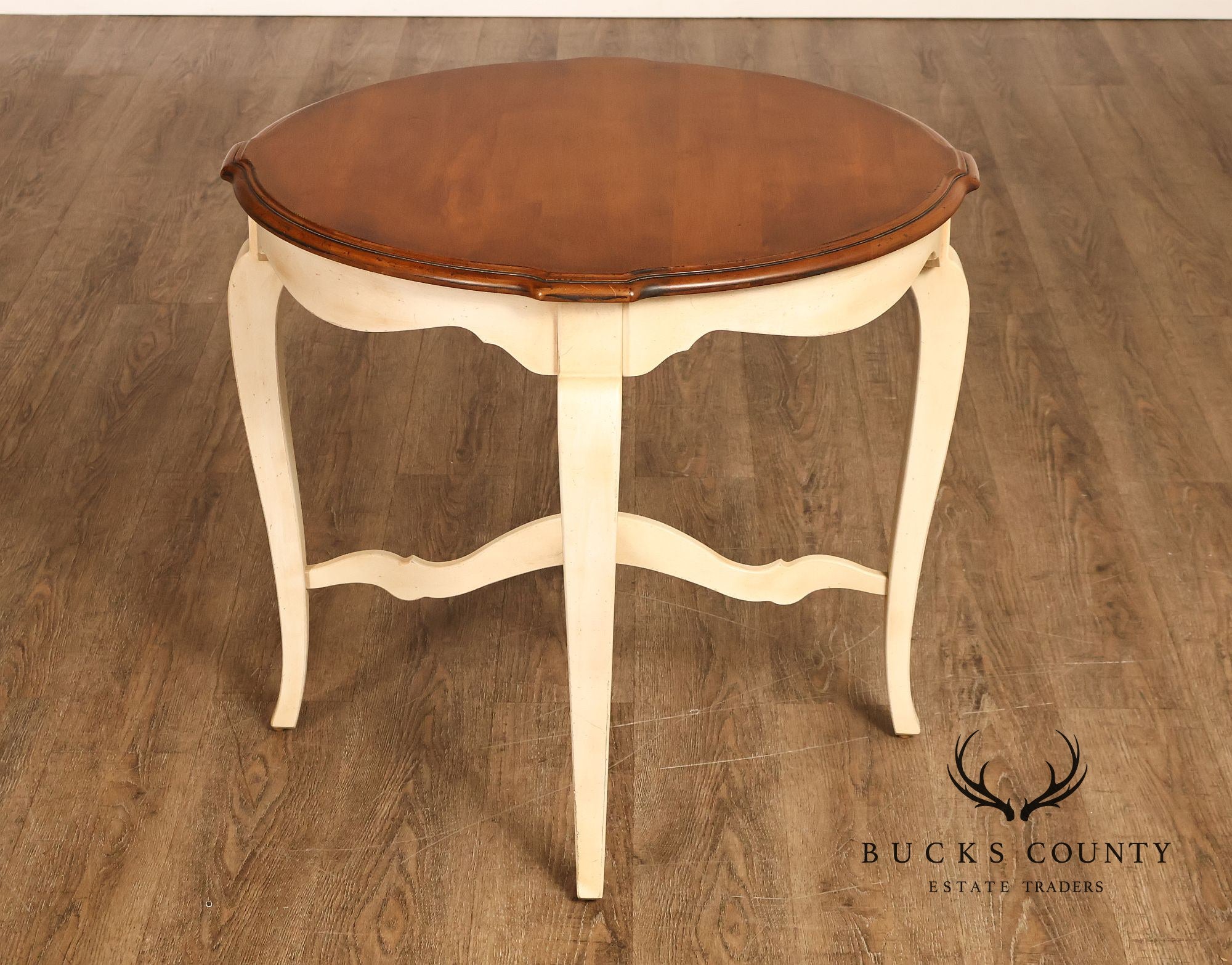 Ethan Allen French Country Round Accent Side Table