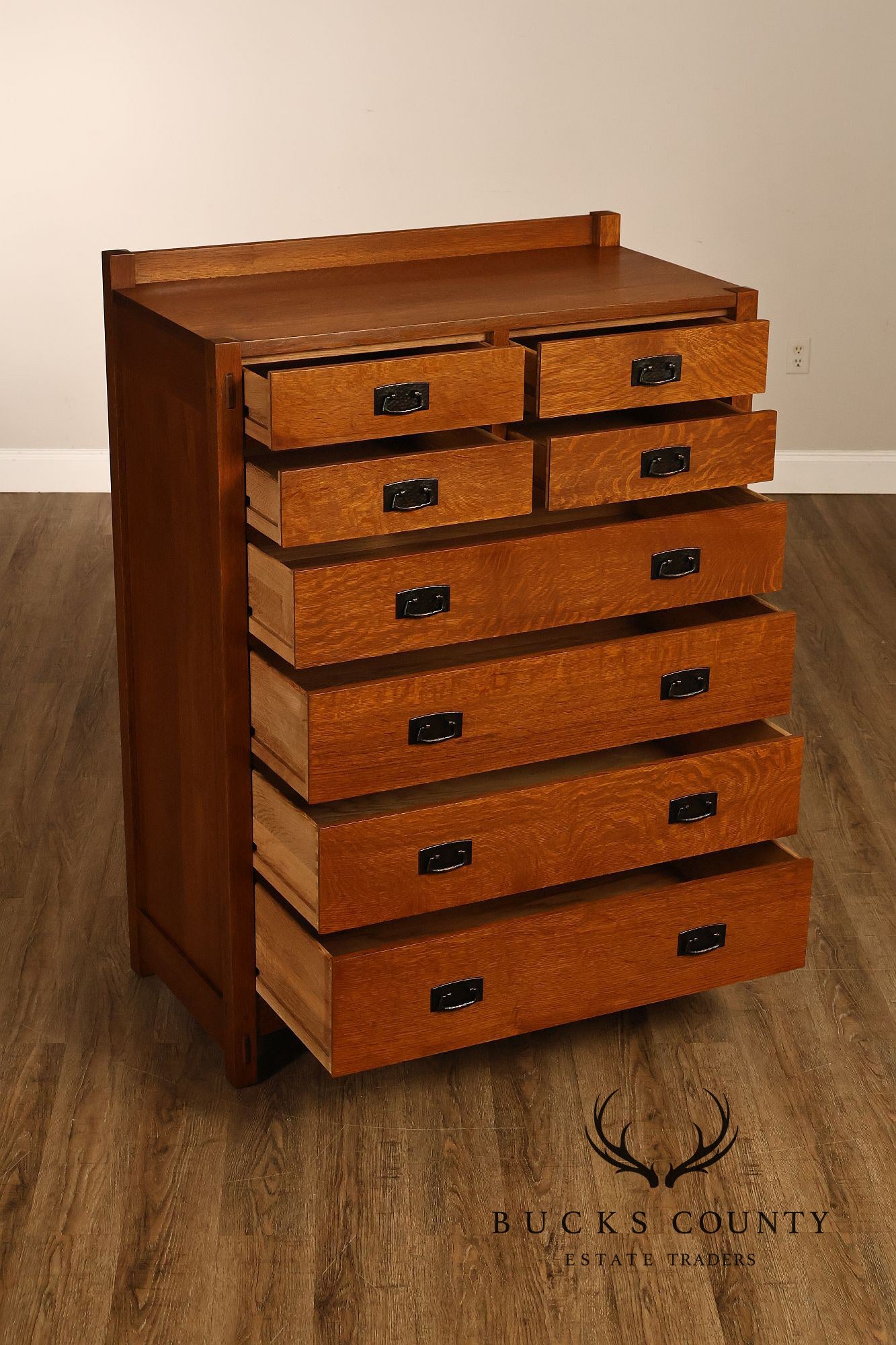 Stickley Mission Collection Oak Eight-Drawer Chest