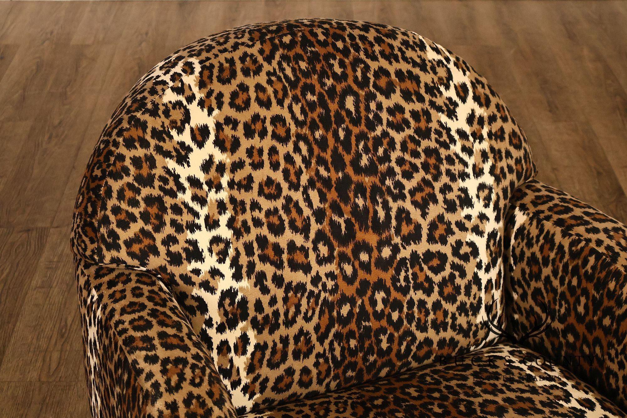 Art Deco Style Leopard Print Armchair