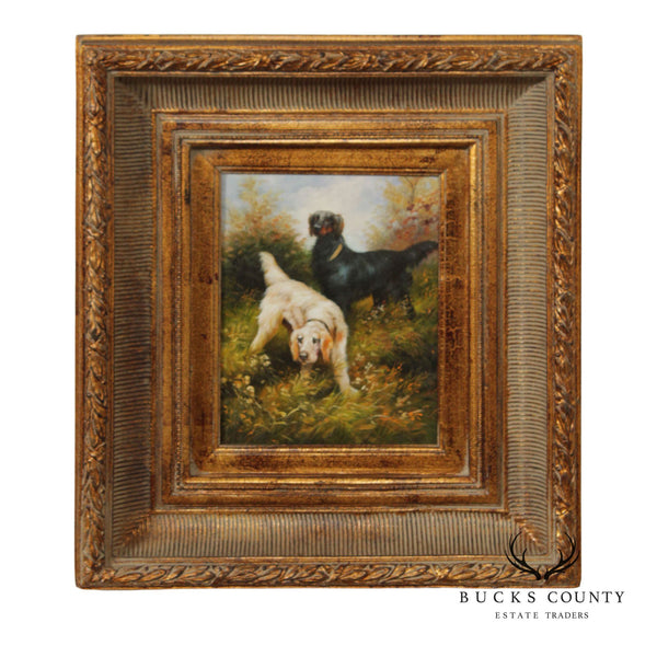 Continental School Framed Setter Painting