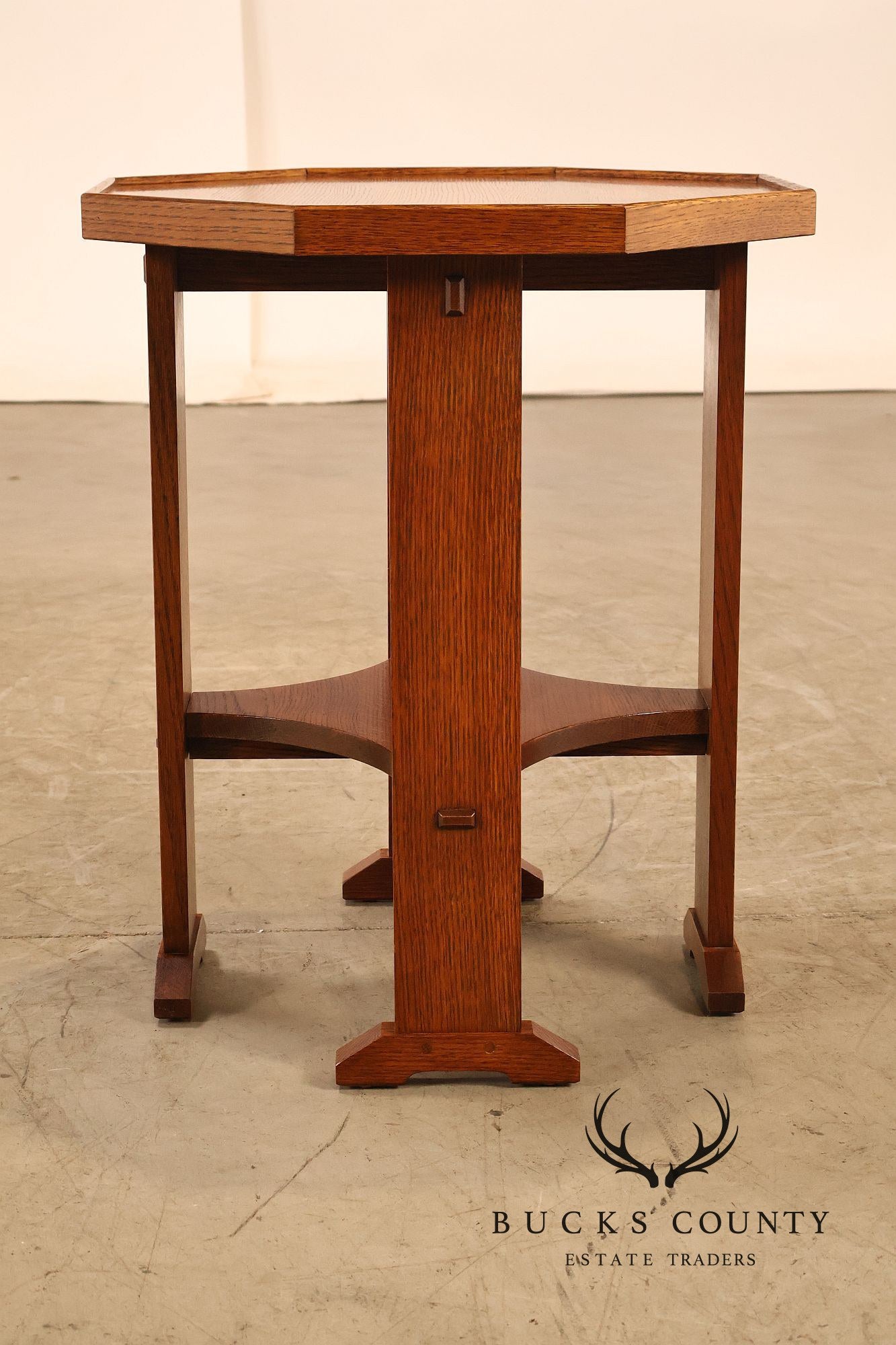 Stickley Mission Collection Oak Octagonal Table