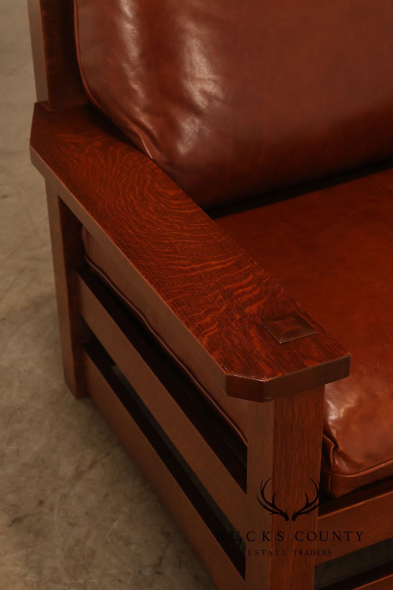 Stickley Mission Collection 25th Anniversary Limited Edition Dalai Lama Eastwood Chair & Ottoman No. 45/100