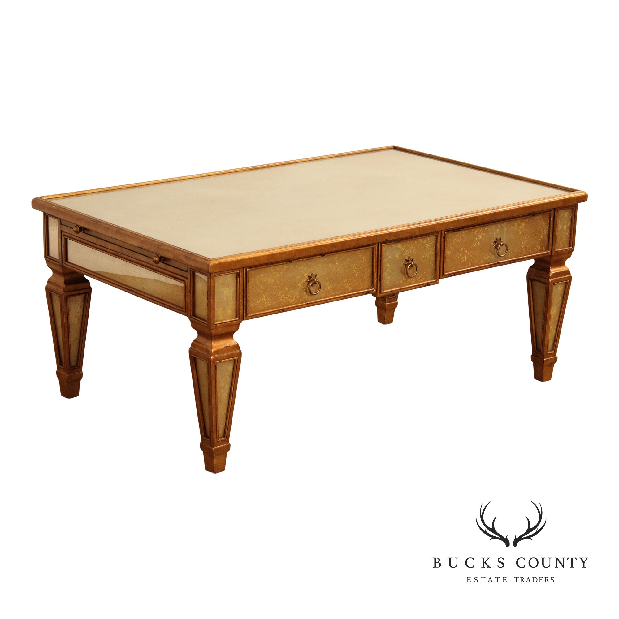 Theodore Alexander Neoclassical Style Eglomise Coffee Table