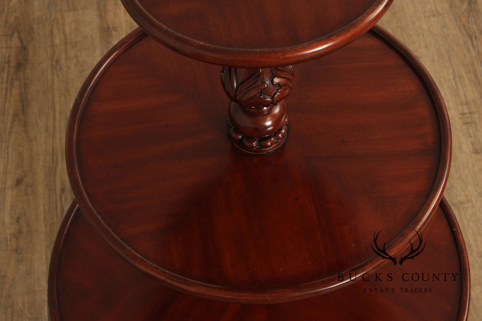 Harrods Knightsbridge Wilton George III Style Mahogany Three Tier Dumbwaiter