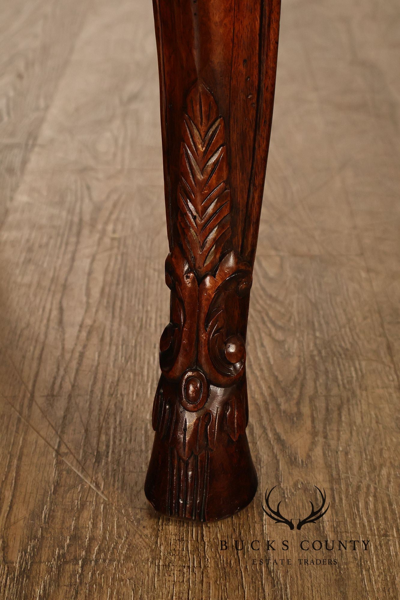 Henredon Carved Mahogany French Louis XV Style Console Table