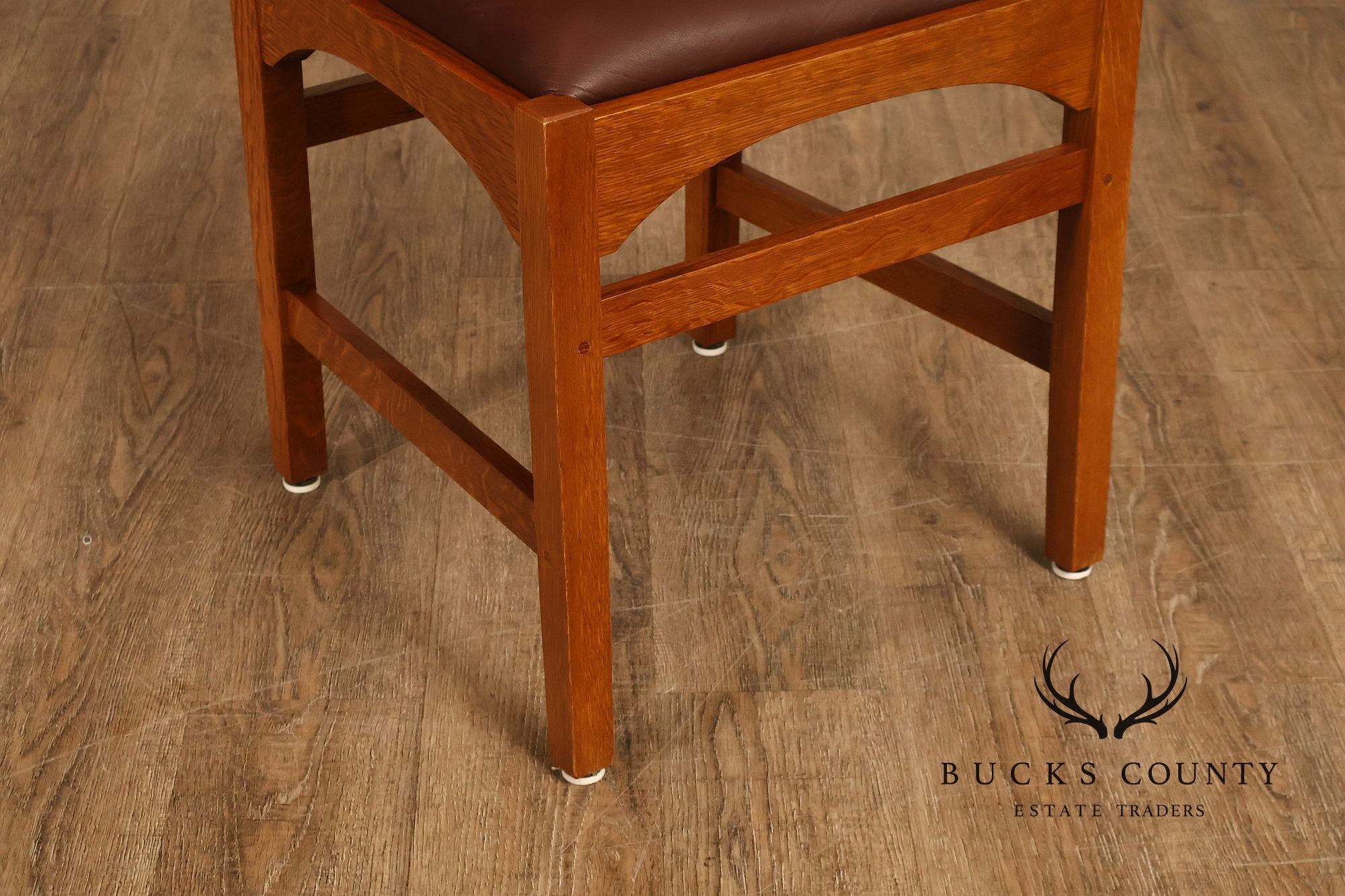 Stickley Mission Collection Set of Six Harvey Ellis Oak Dining Chairs