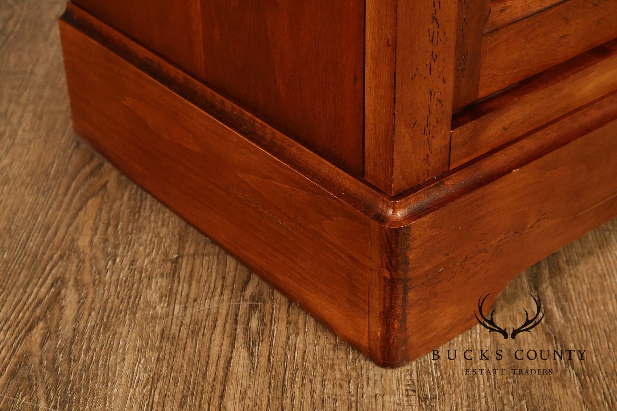 National Mt. Airy Louis Philippe Style Pair of Cherry Nightstands