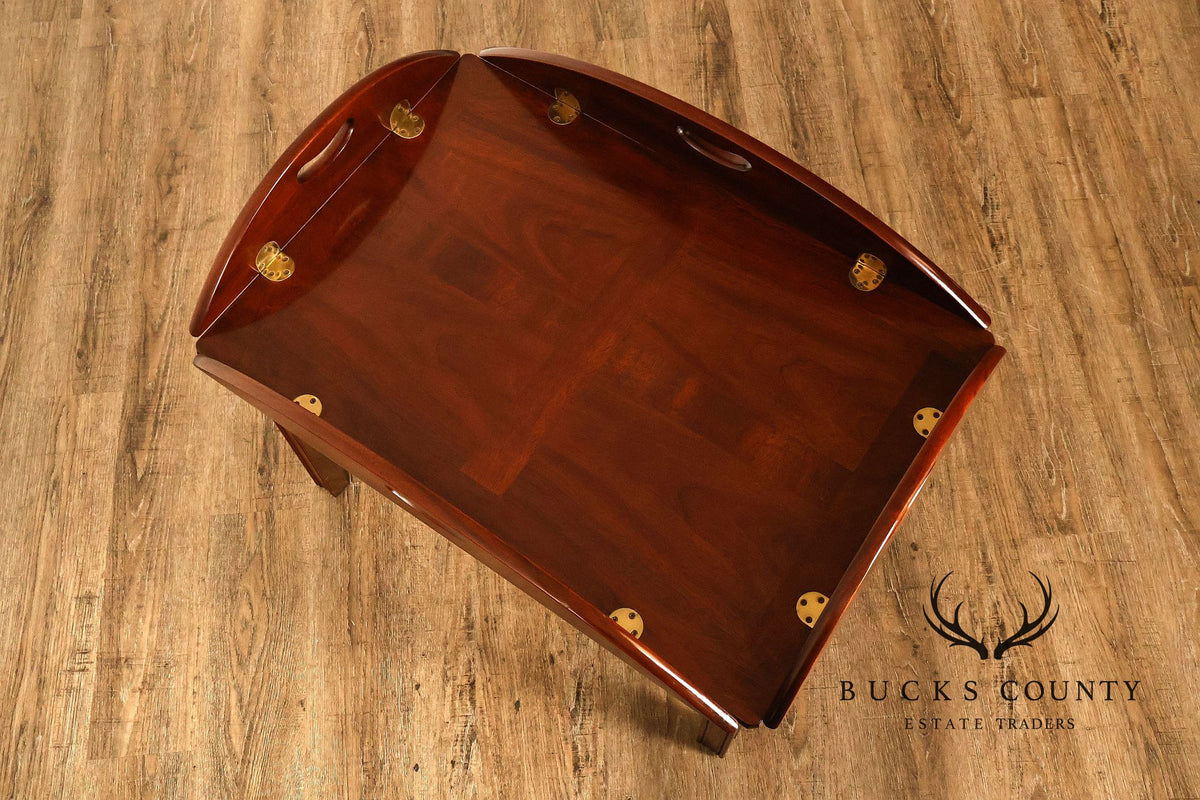 Chippendale Style Mahogany Butler's Tray Coffee Table