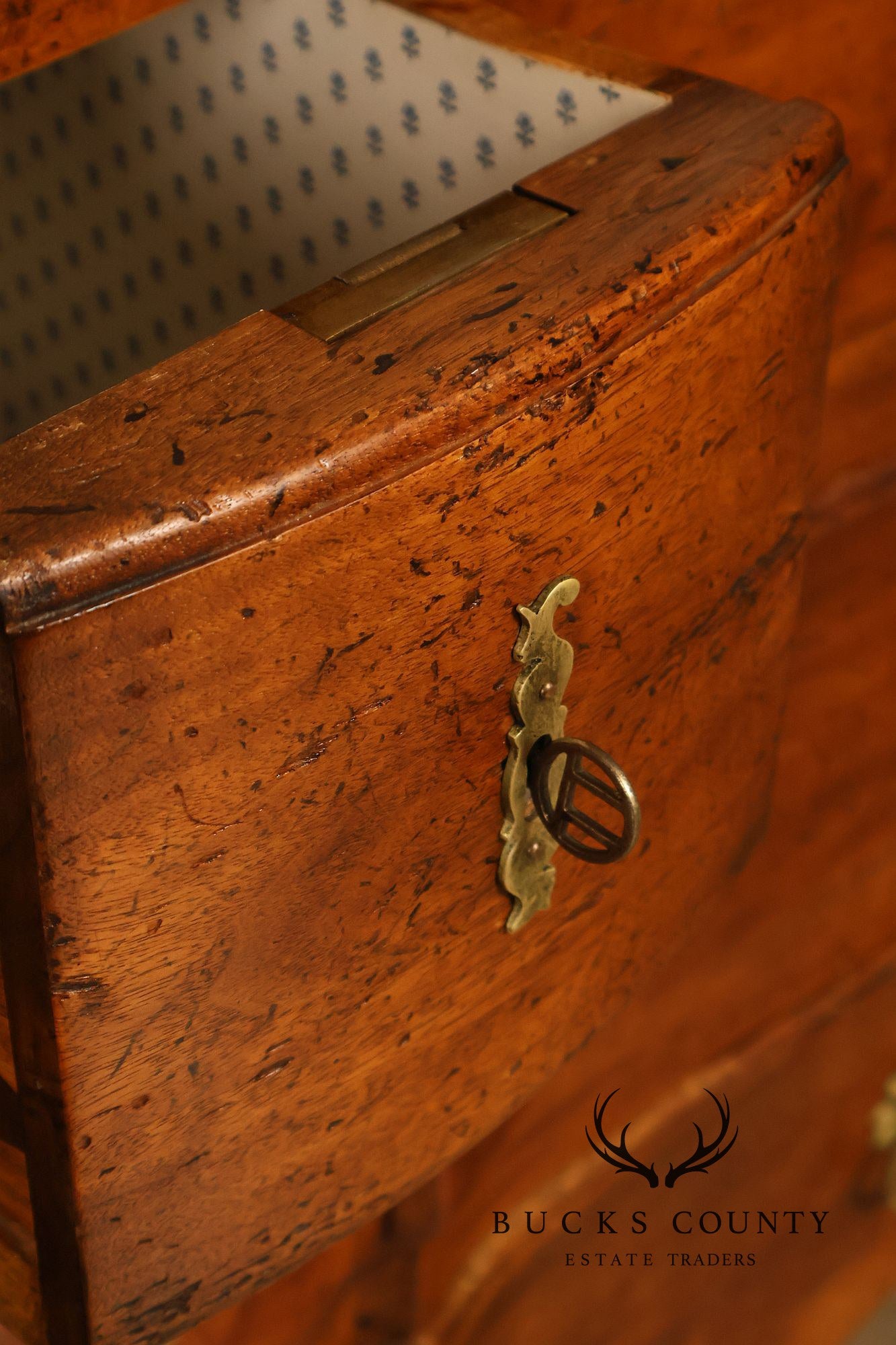 Don Ruseau Custom Continental Style Walnut Chest Of Drawers