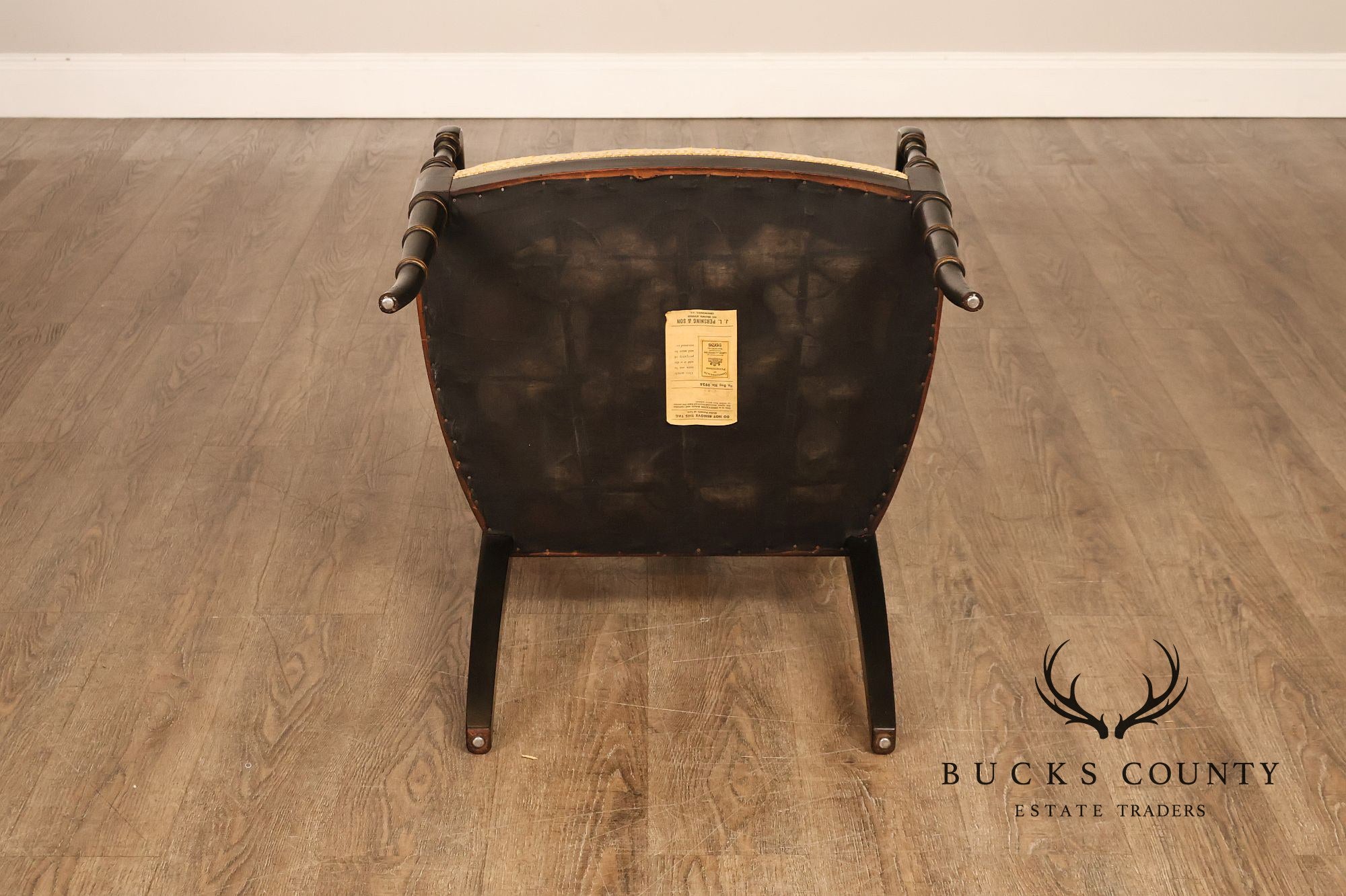 J. L. Pershing & Son Vintage Federal Style Painted Armchair