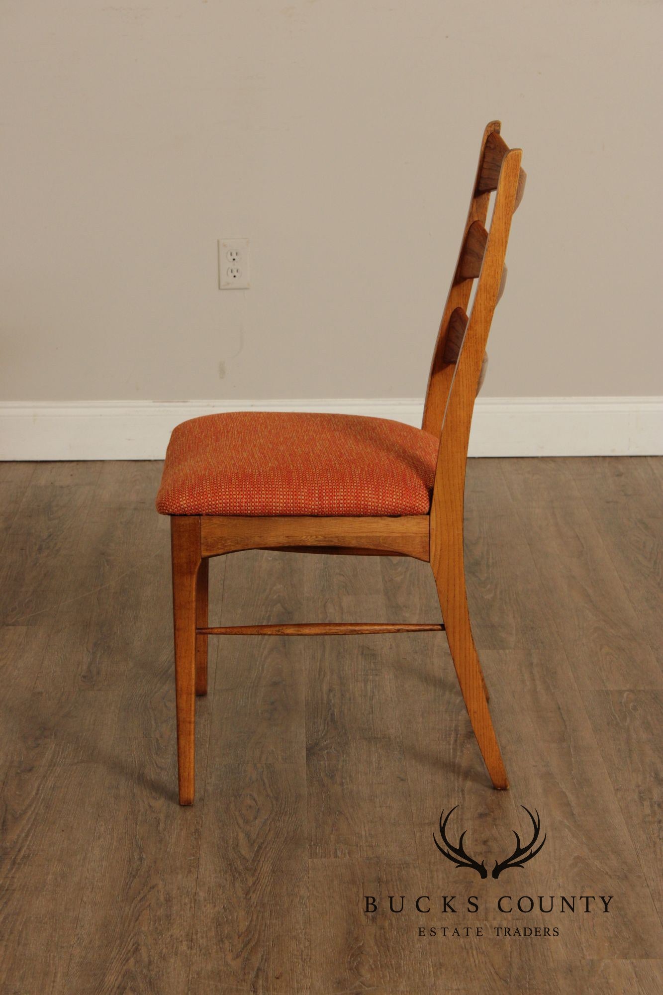 Lane 'Rhythm' Set of Six Mid Century Walnut Dining Chairs