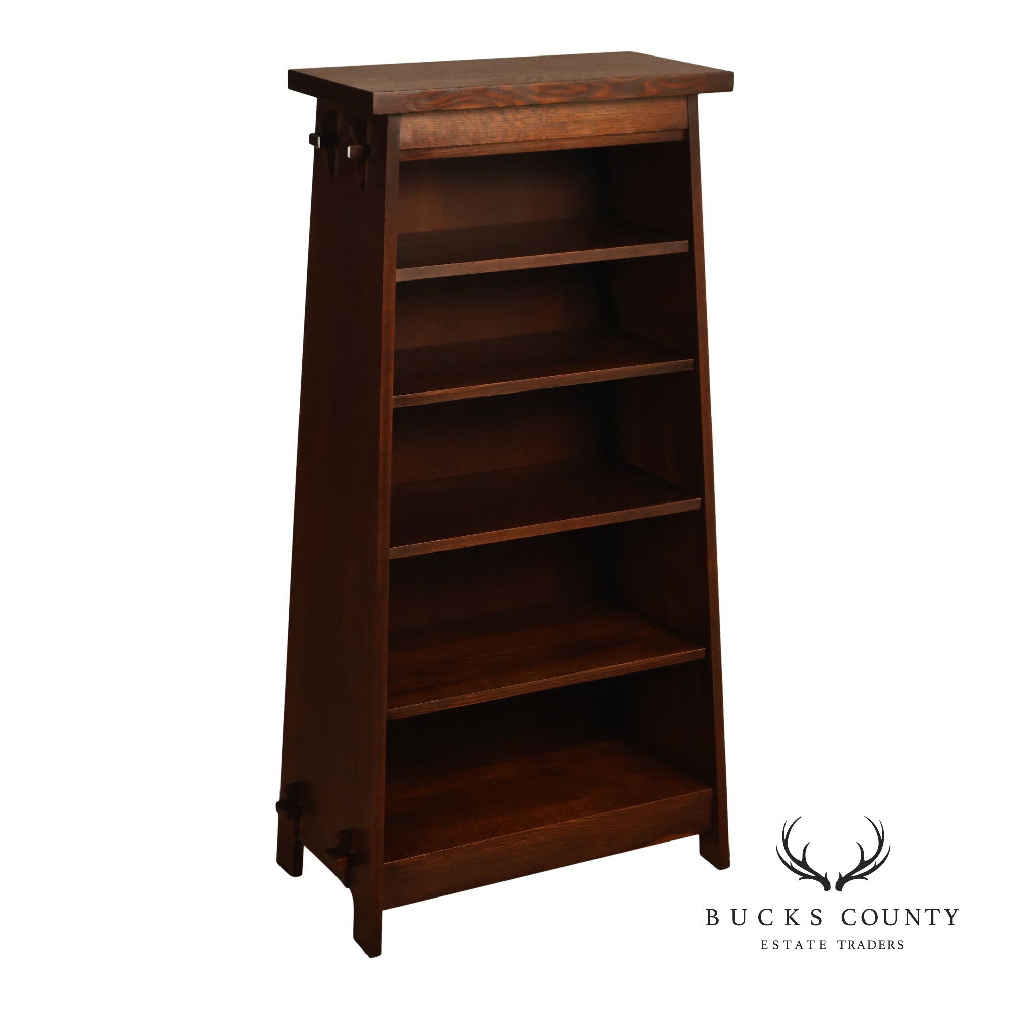 Stickley Mission Collection Oak Open Bookcase Shelf Cabinet