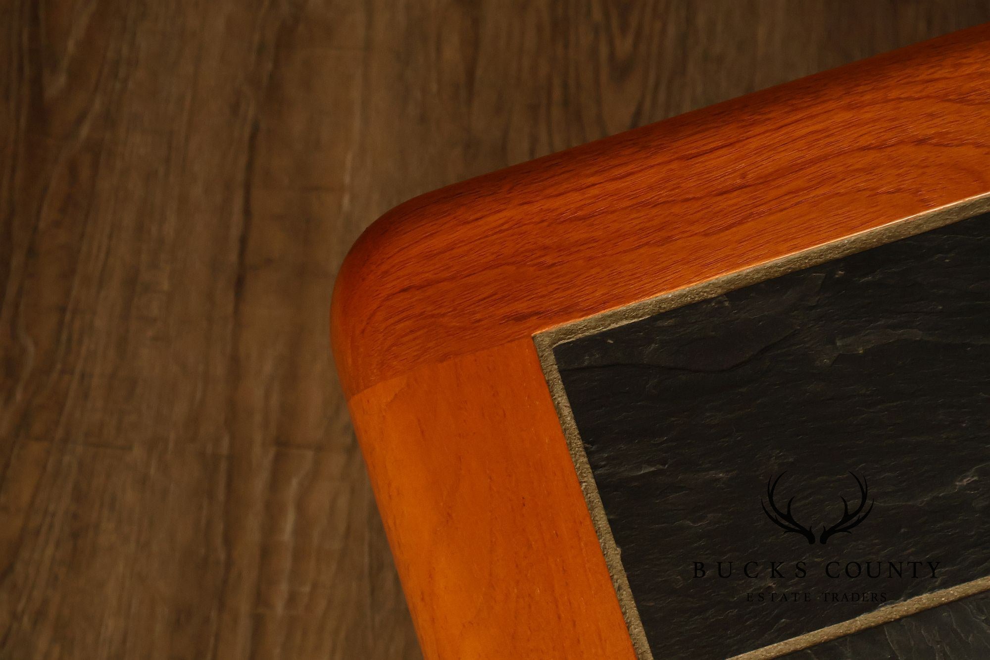 Sallingboe Jelling Danish Modern Teak And Slate Top Coffee Table