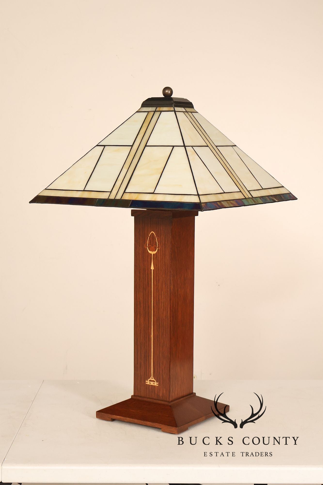 Stickley Mission Collection Oak Ellis Table Lamp