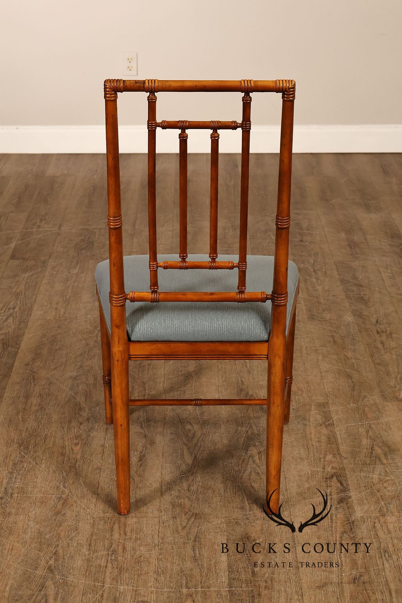 Drexel Heritage Vintage Set of Six Faux Bamboo Dining Chairs