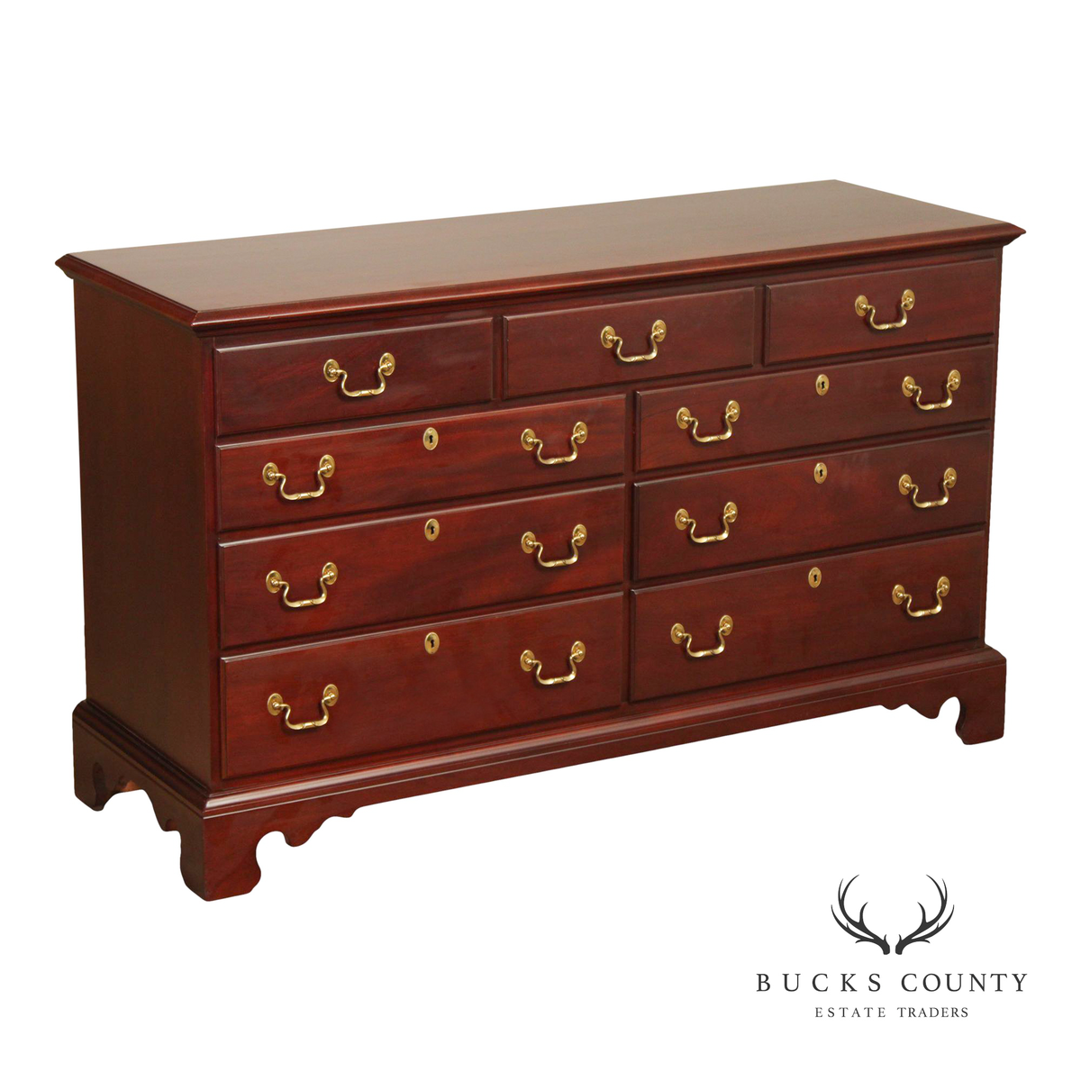 Link Taylor Heirloom Solid Mahogany Nine Drawer Dresser Link Taylor Heirloom Solid Mahogany Nine Drawer Dresser