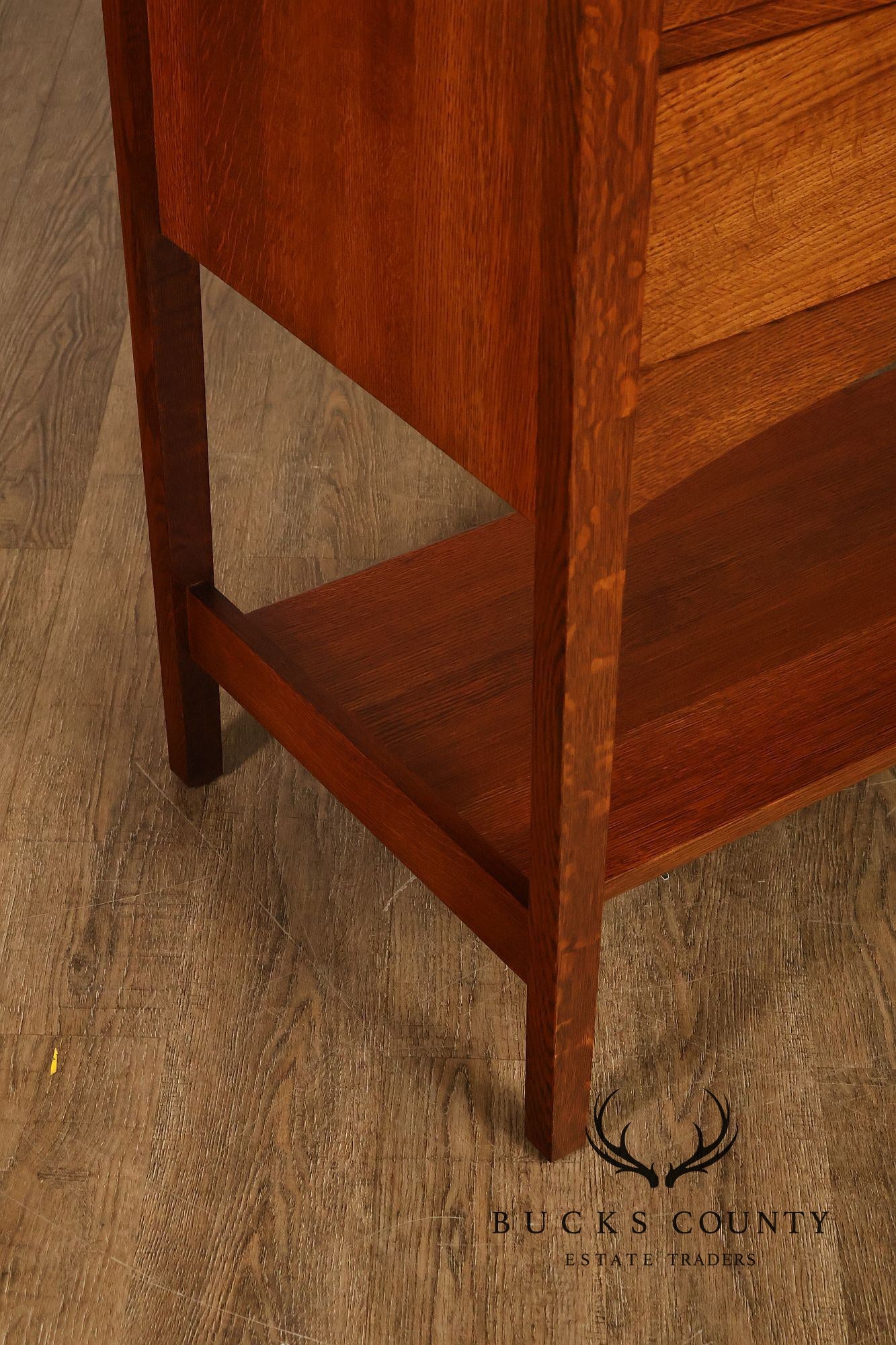 STICKLEY MISSION COLLECTION HARVEY ELLIS OAK SIDEBOARD