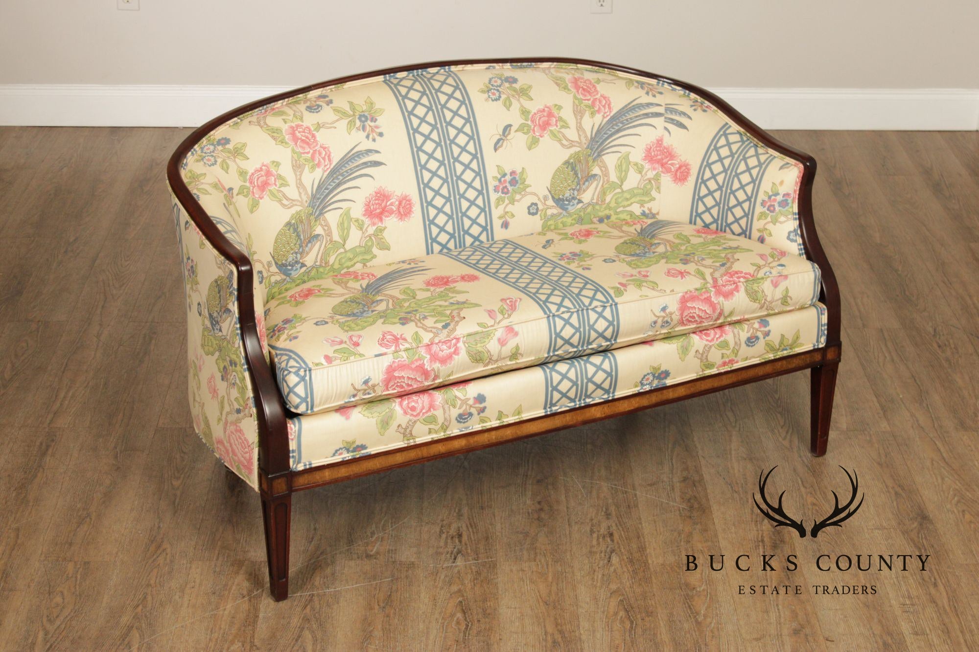 Hickory Chair Federal Style Mahogany Loveseat