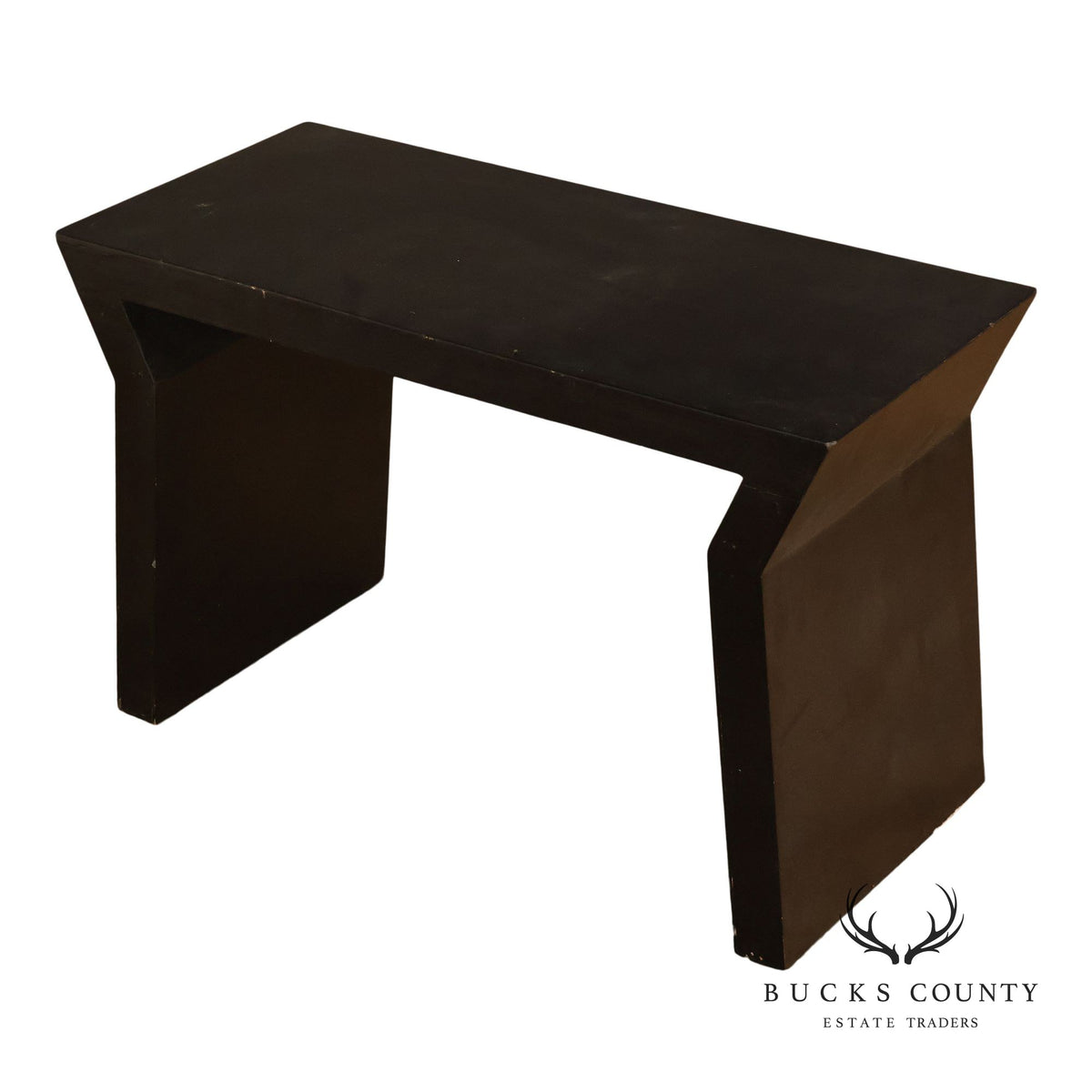 Modern Black Lacquer Bench or Console