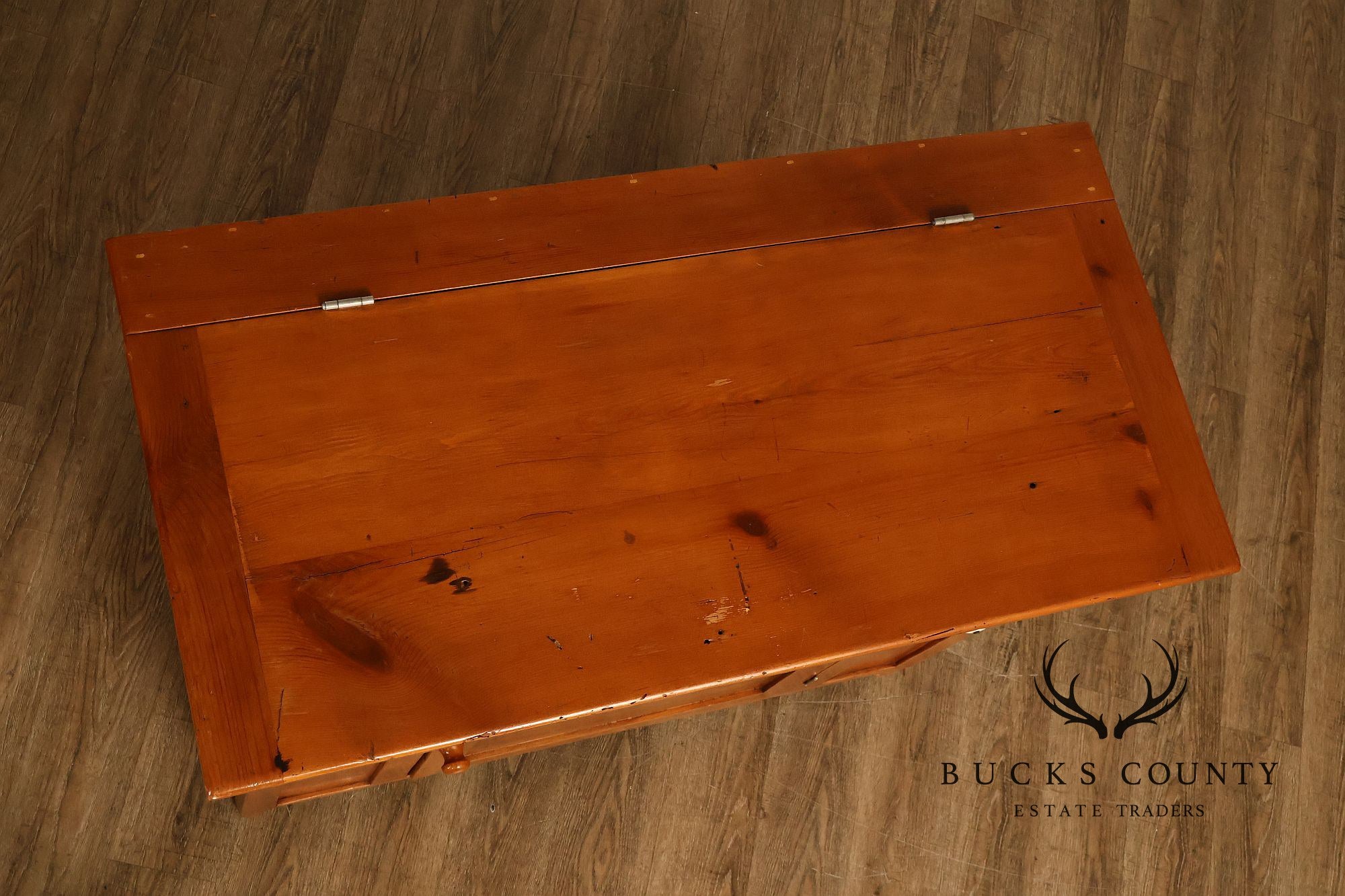 Antique American Country Pine Dry Sink Wash Stand