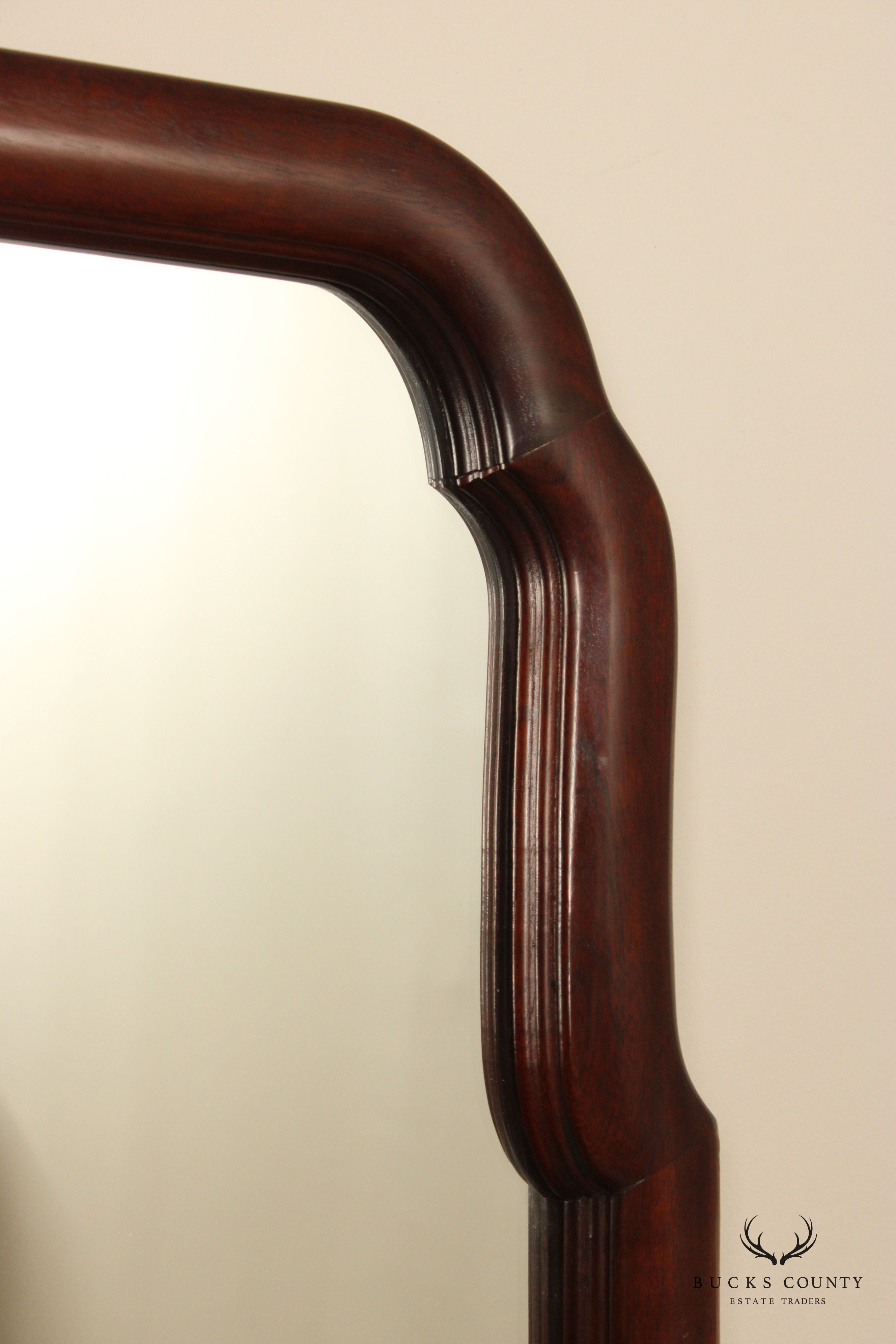 Stickley Queen Anne Style Mahogany Wall Mirror