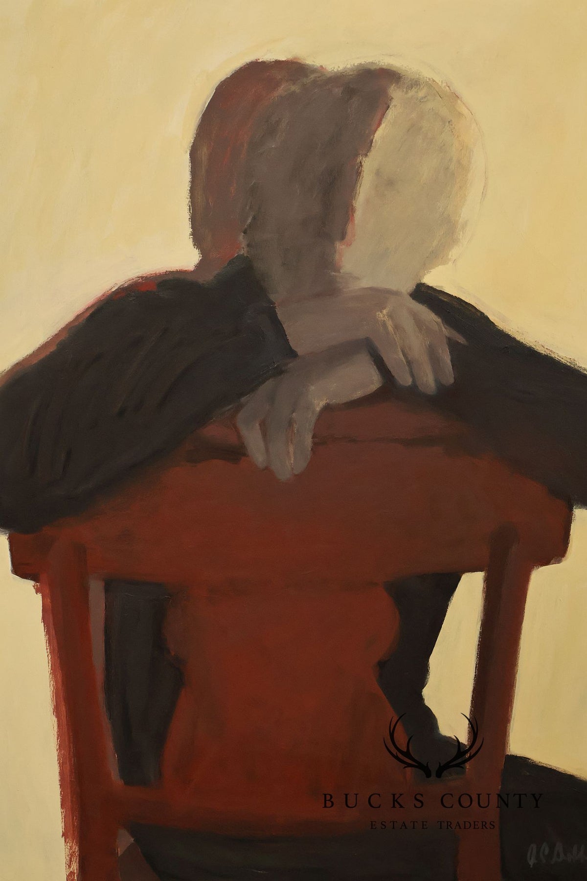 Anne Cooper Dobbins Oil Painting, Chair and The Shadow