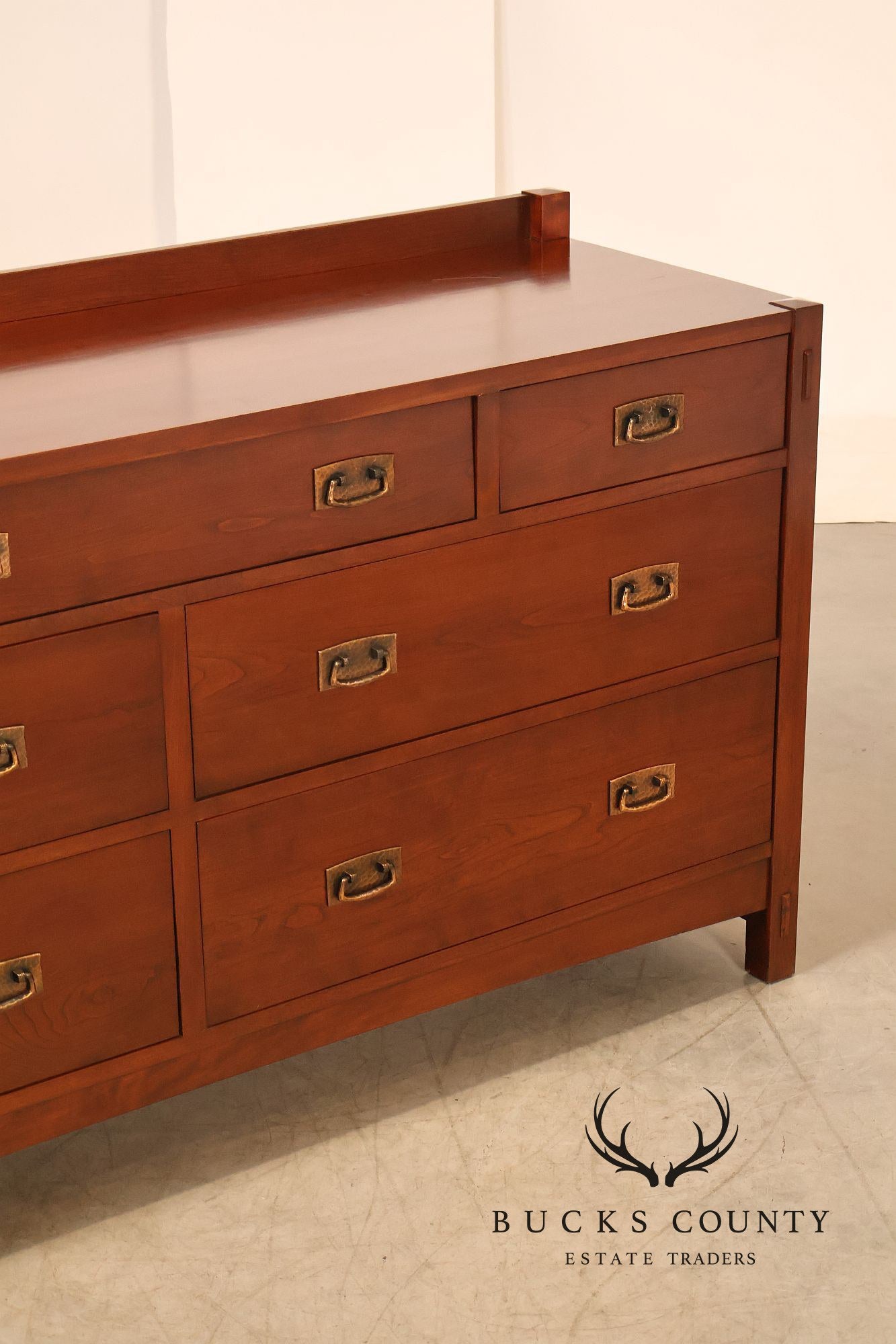 Stickley Mission Collection Cherry Seven Drawer Low Dresser