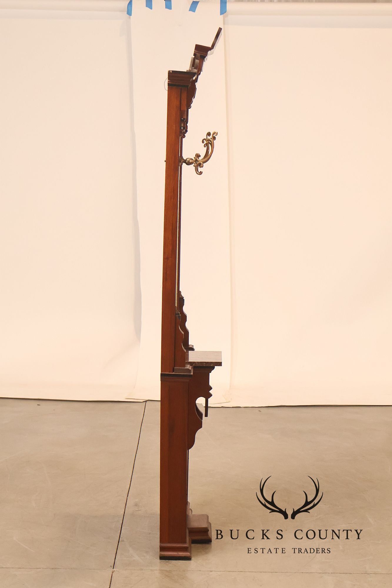Victorian Eastlake Carved Wood Hall Tree